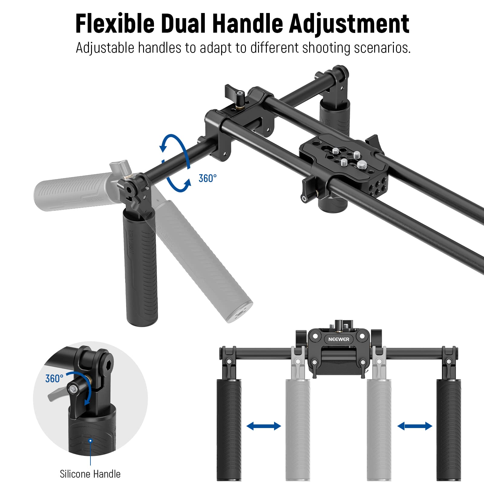 Foto 5 pulgar | Kit De Hombrera Neewer Sr004 Con Sistema De Soporte Para Varillas De 15 Mm - Venta Internacional.