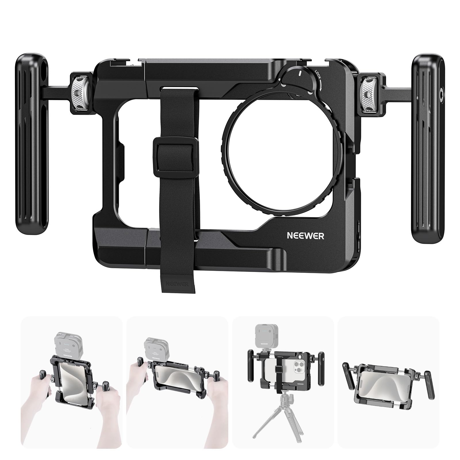 Foto 2 pulgar | Equipo De Vídeo Para Smartphone Neewer Pa017 Con Asas Y Adaptador De 67 Mm - Venta Internacional.