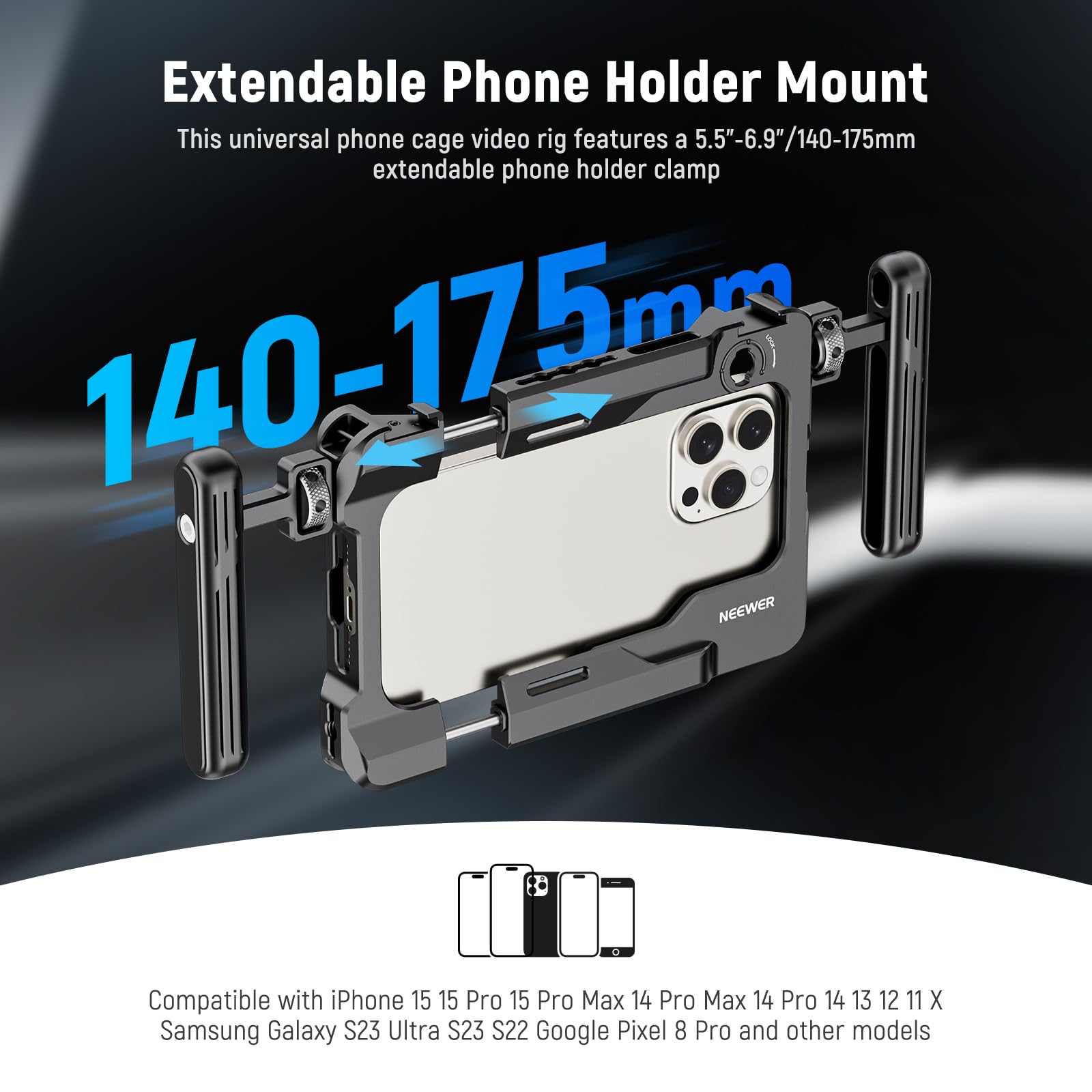 Foto 3 pulgar | Equipo De Vídeo Para Smartphone Neewer Pa017 Con Asas Y Adaptador De 67 Mm - Venta Internacional.