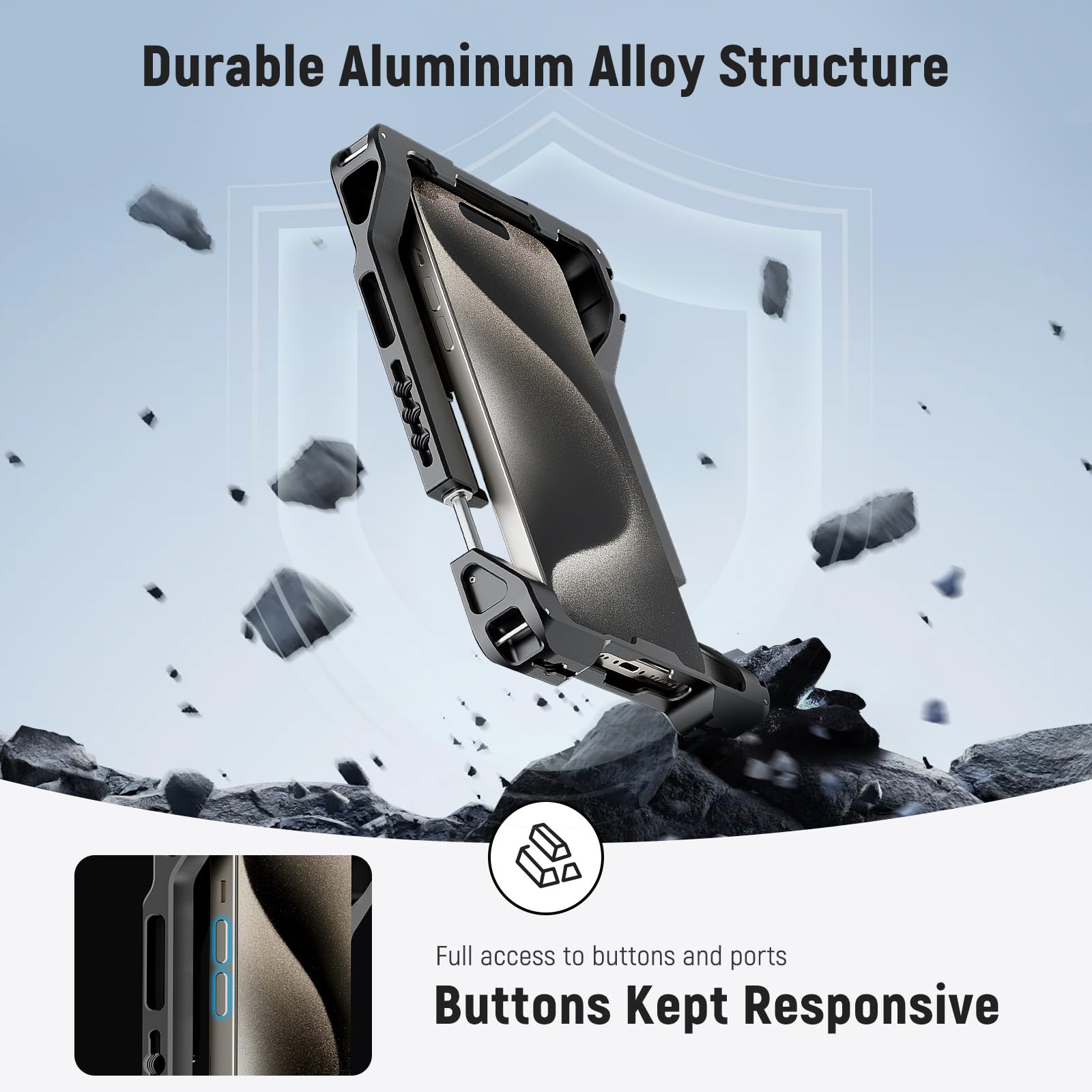 Foto 8 pulgar | Equipo De Vídeo Para Smartphone Neewer Pa017 Con Asas Y Adaptador De 67 Mm - Venta Internacional.