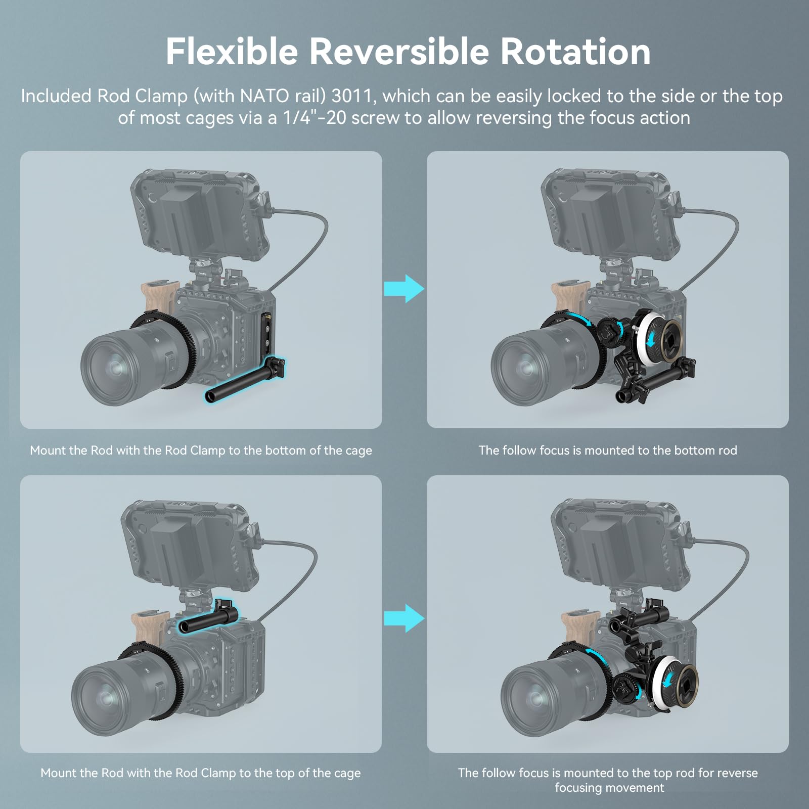 Foto 5 | Follow Focus Smallrig Mini 3010c Para Cámaras Réflex Digitales Y Sin Espejo - Venta Internacional.