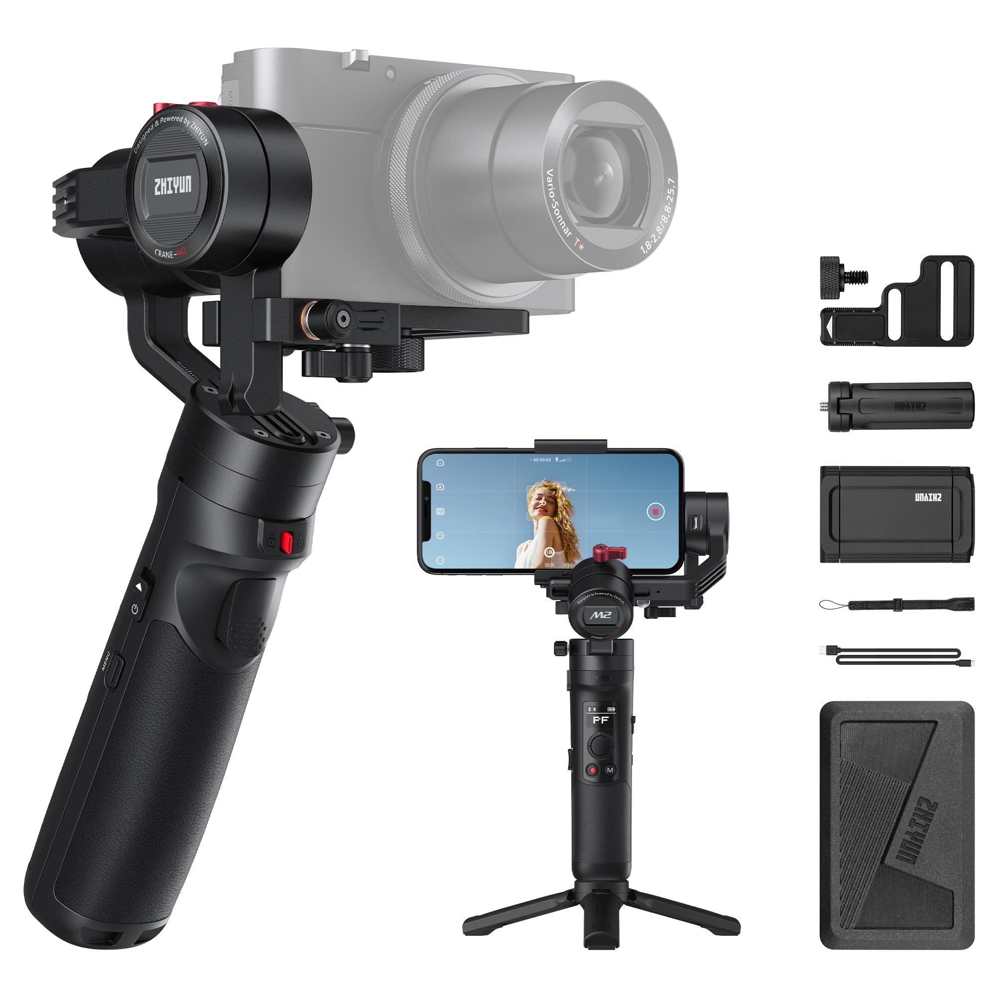 Foto 2 pulgar | Estabilizador De Cardán Zhiyun Crane-m2 Para Cámara, Teléfono Inteligente Y Gopro - Venta Internacional.