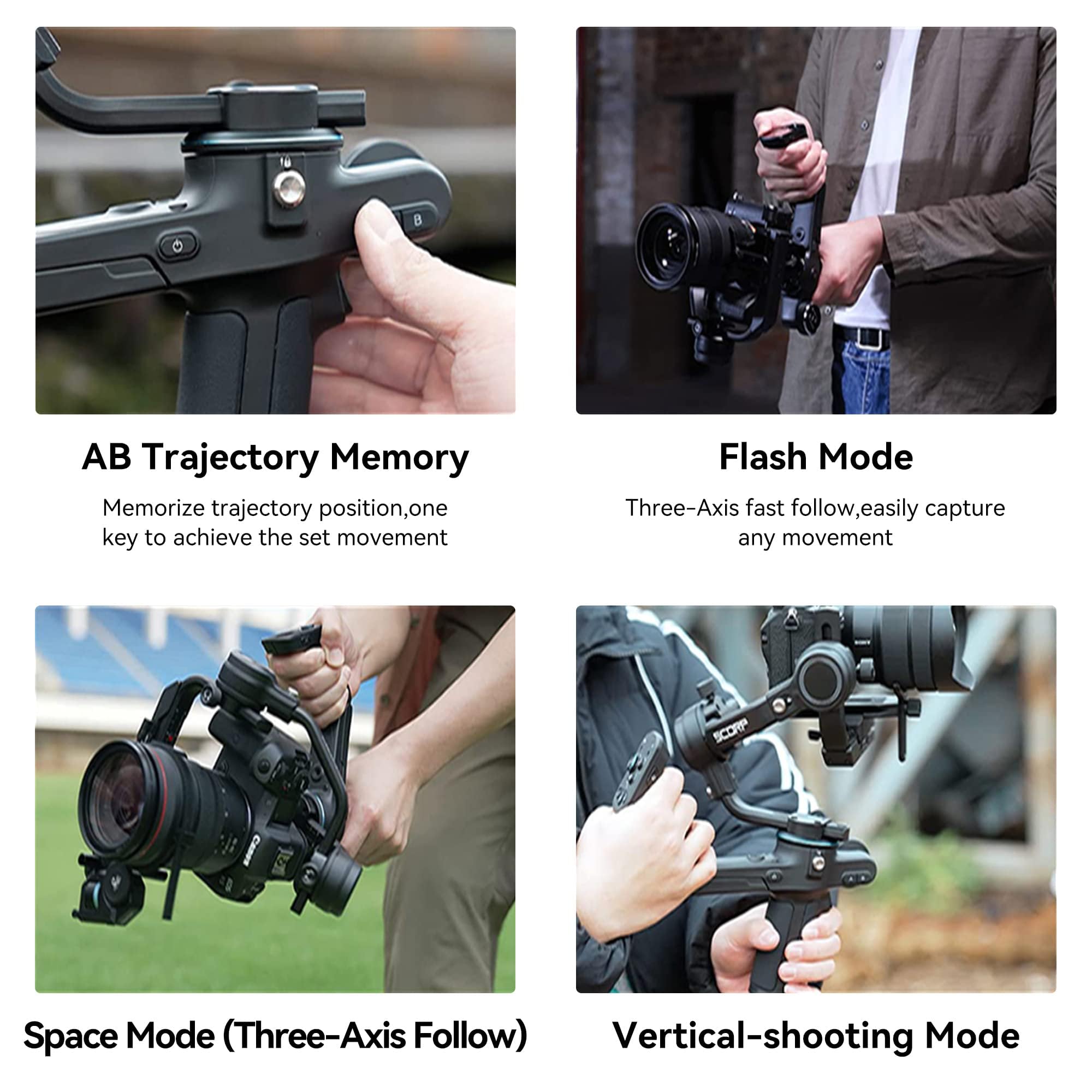 Foto 3 pulgar | Estabilizador De Cámara Feiyutech Scorp Gimbal Para Réflex Digitales Y Sin Espejo - Venta Internacional.