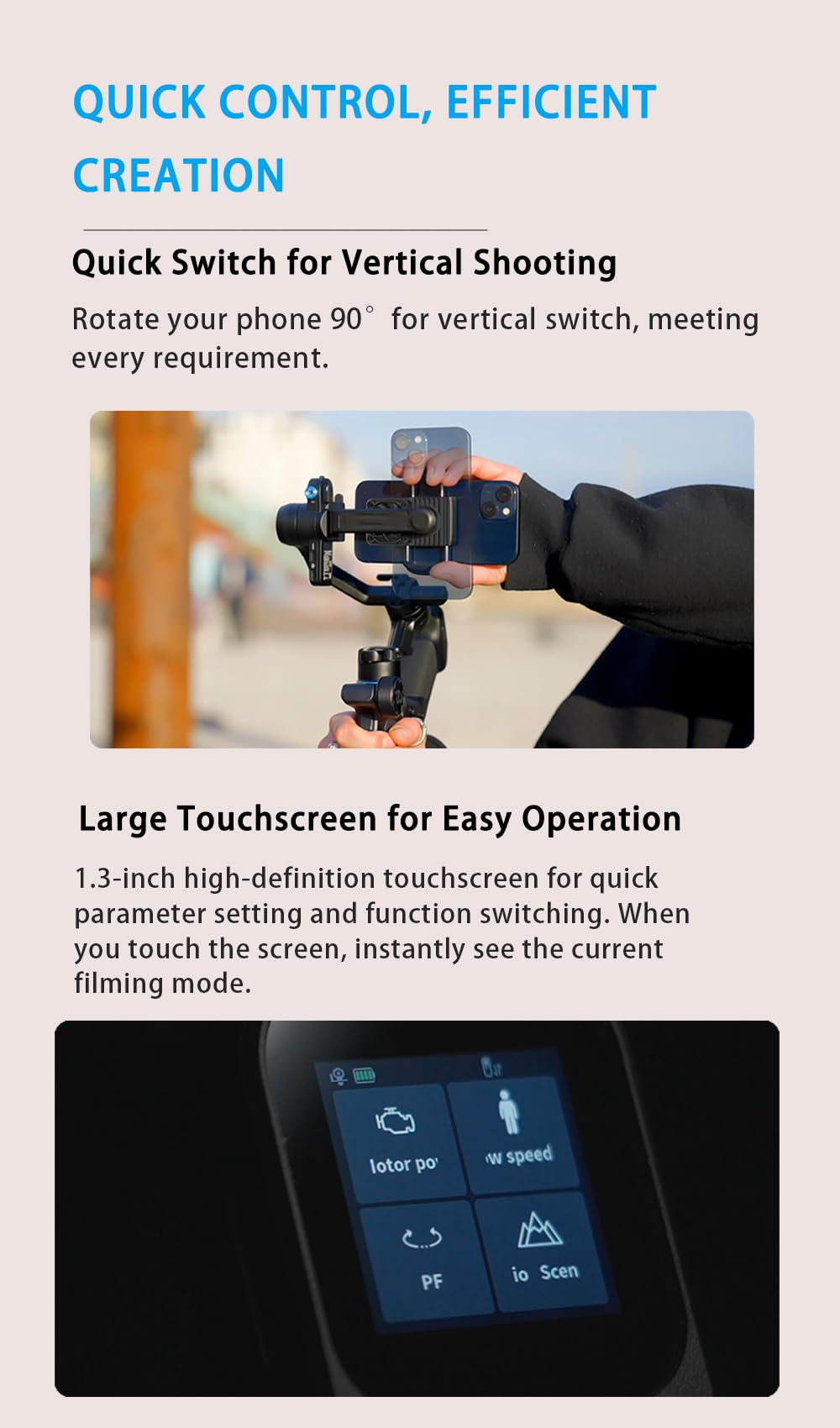 Foto 5 pulgar | Estabilizador De Cardán Feiyutech Scorp Mini 3 Para Smartphone - Venta Internacional.