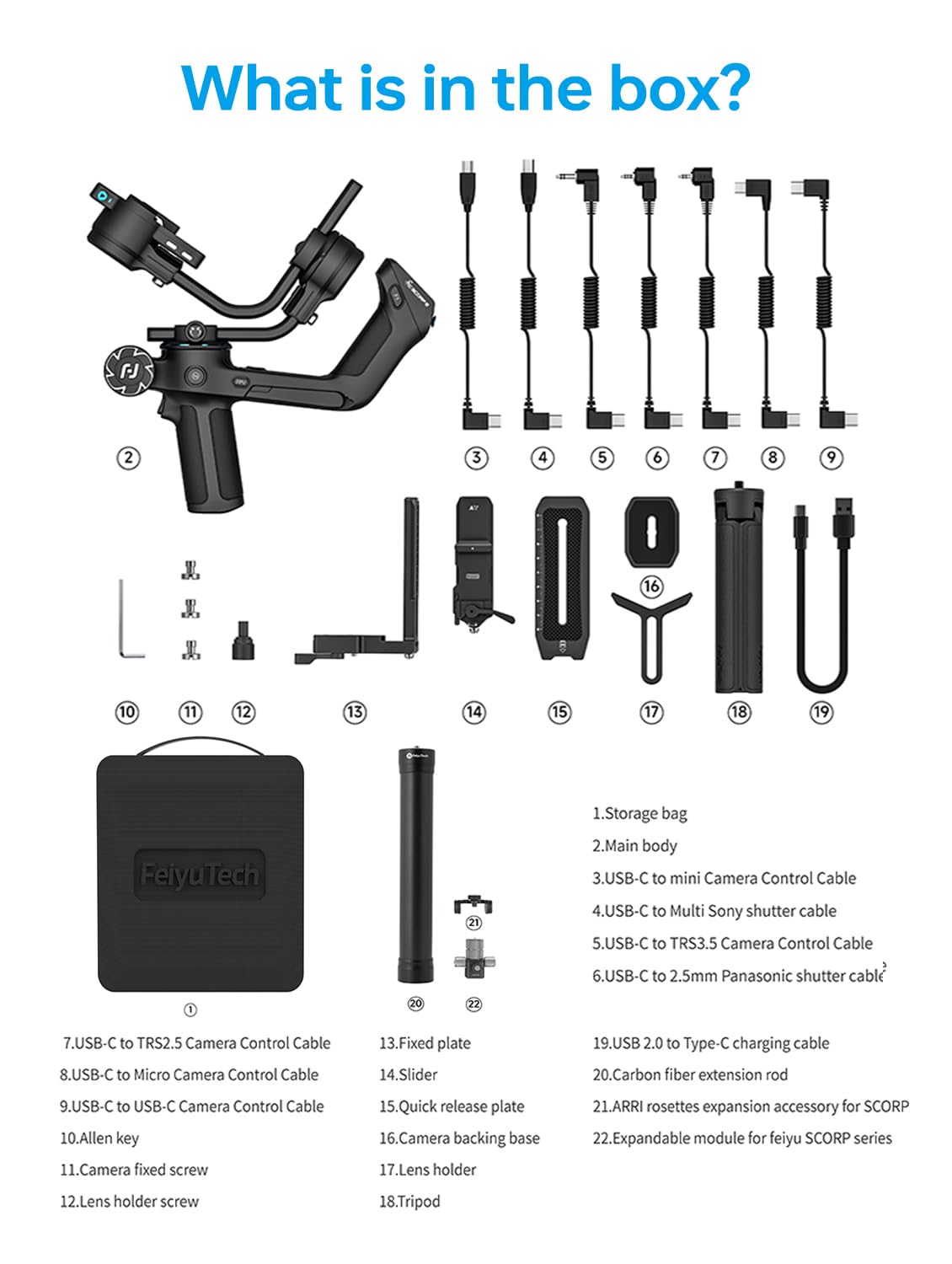 Foto 3 pulgar | Kit Estabilizador De Cámara Feiyutech Scorp 2 Con Sensor De Seguimiento Ai - Venta Internacional.