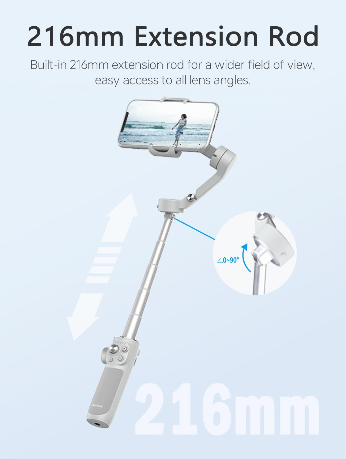 Foto 3 pulgar | Gimbal Para Smartphone Feiyutech Vb 4 Con Varilla Extensible De 8.4 Pulgadas - Venta Internacional.