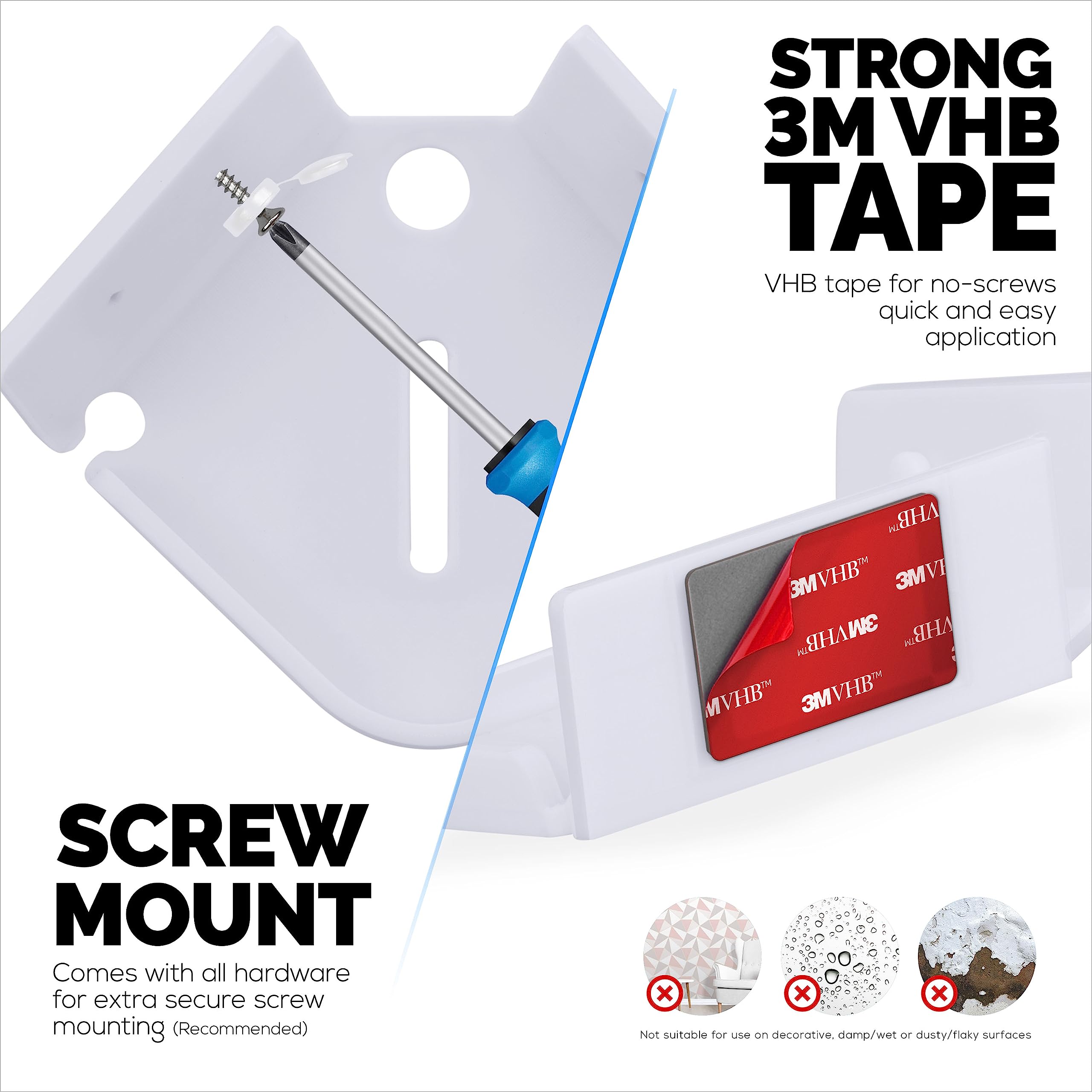 Foto 4 pulgar | Estante De Pared Brainwavz Con Esquina Inclinada Para Cámaras - Venta Internacional.