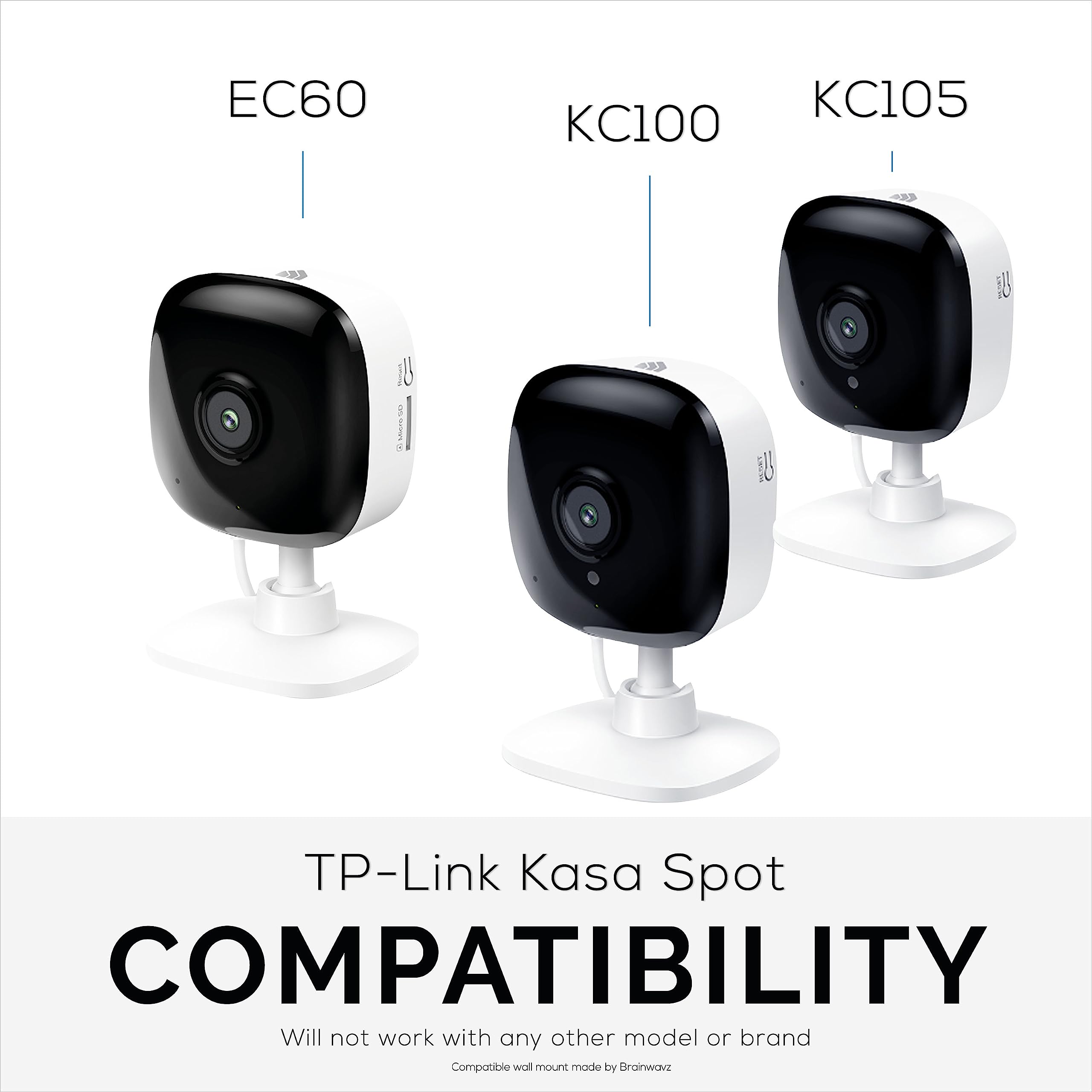 Foto 3 pulgar | Soporte De Pared Para Tp Link Kasa Kc100  Kc105  Ec60 (paquete De 2) - Venta Internacional.