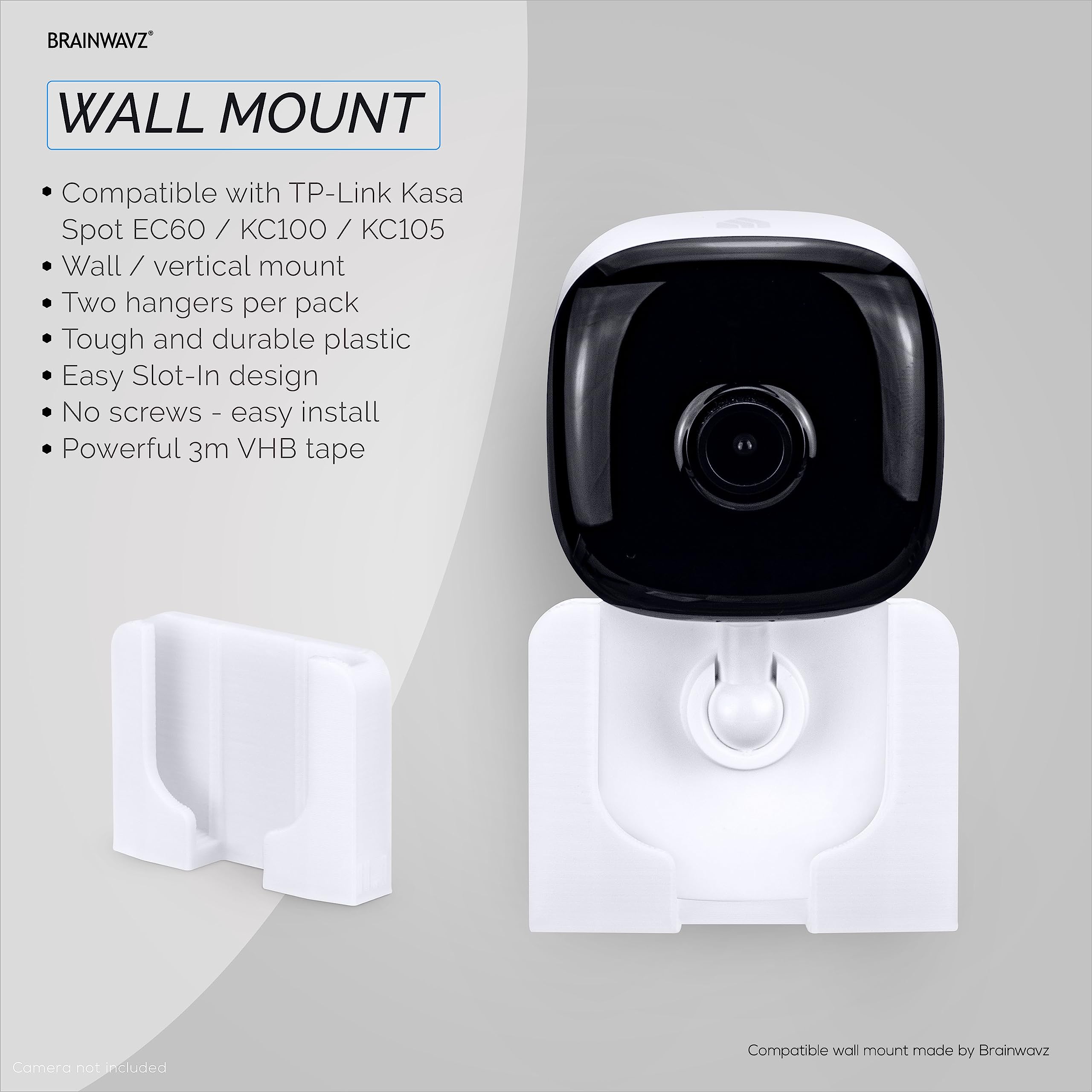 Foto 7 pulgar | Soporte De Pared Para Tp Link Kasa Kc100  Kc105  Ec60 (paquete De 2) - Venta Internacional.