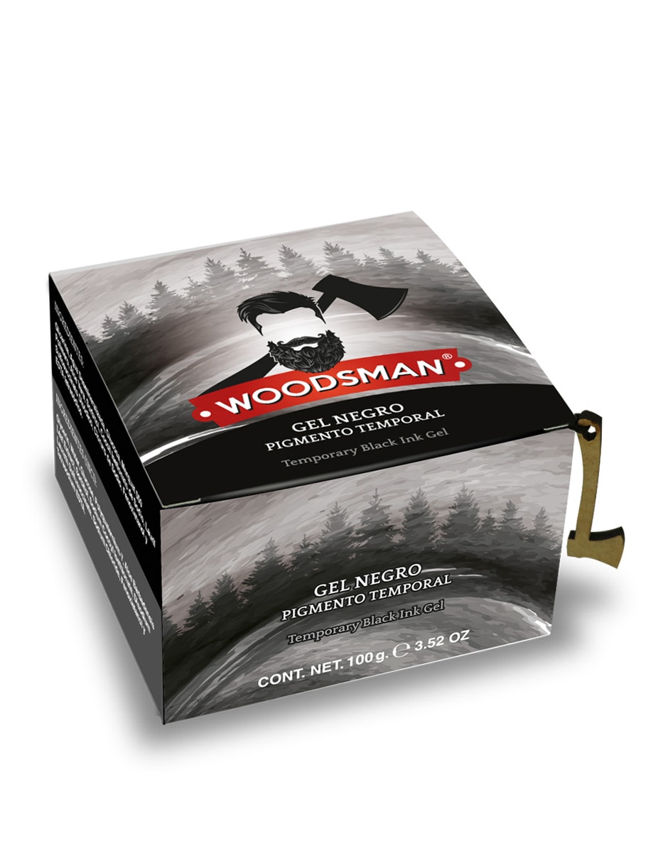 Gel Pigmento Temporal para Barba Woodsman color Negro $369