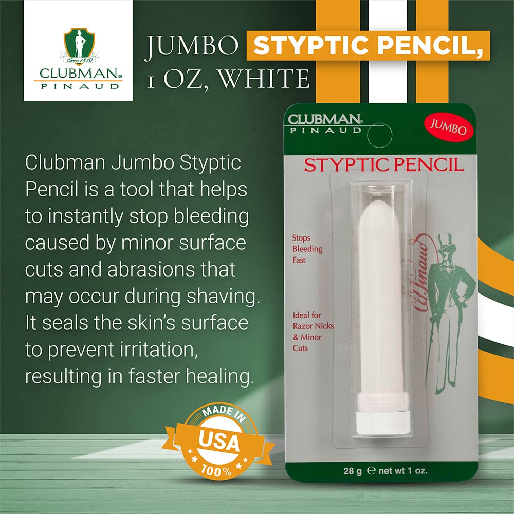 Foto 2 | Lápiz Estilístico Clubman Jumbo Treat Shaving Cuts, 30 Ml, Color Blanco - Venta Internacional.