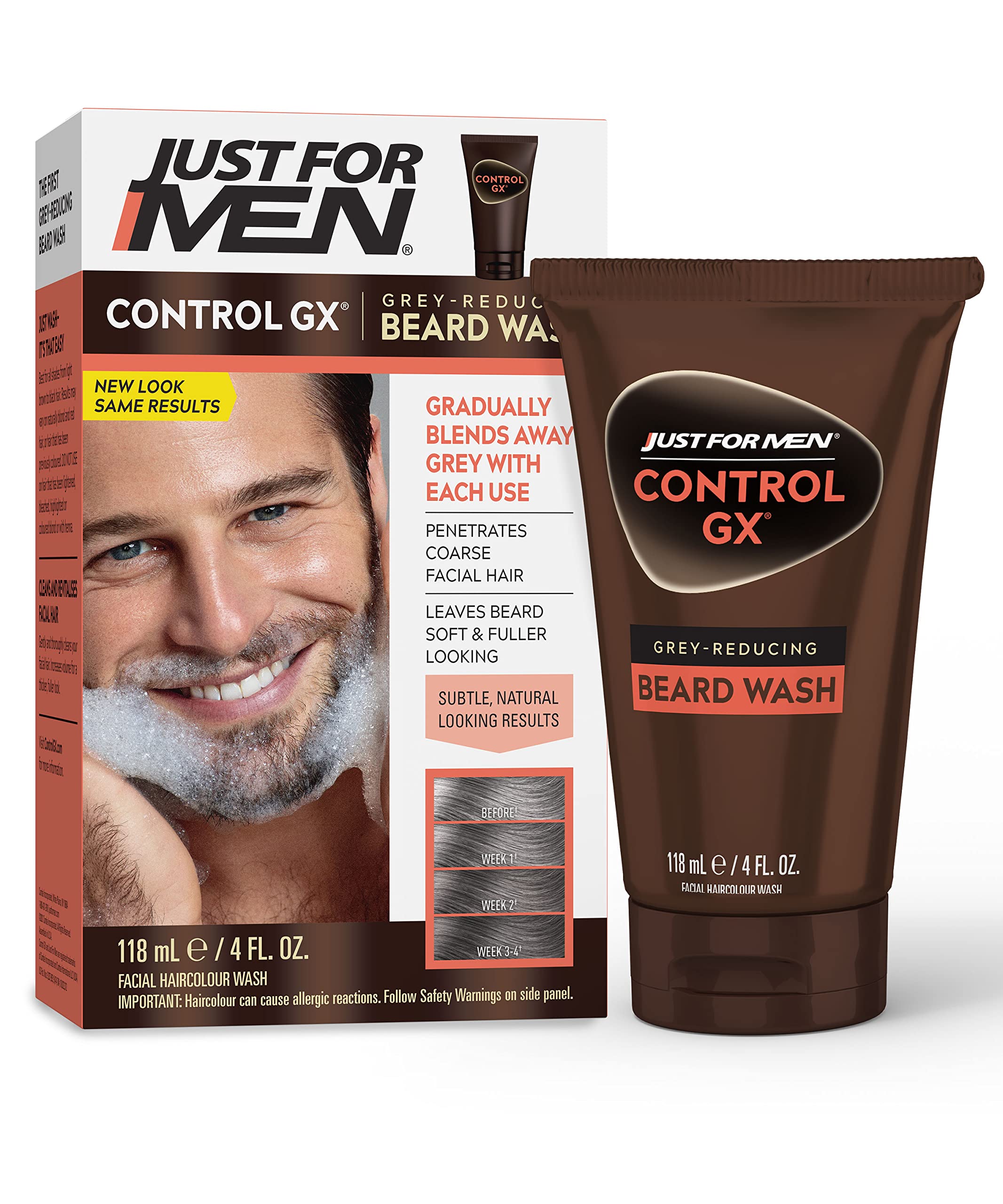 Champú Limpiador Para Barba, Solo Para Hombres, Control Gx, Reductor De Grises, 120 Ml - Venta Internacional.