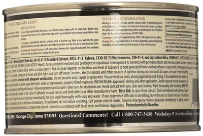 Foto 2 | Tinte En Gel Old Masters 81808 American Walnut 473 Ml - Venta Internacional.