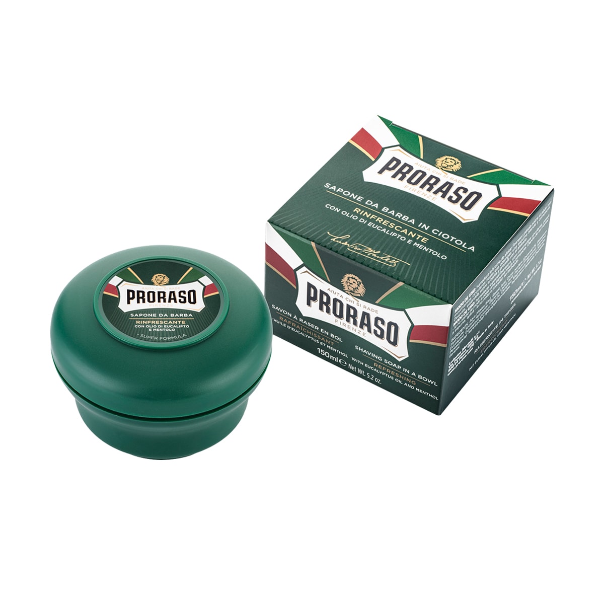 Jabón para Afeitar Proraso Eucalipto y Mentol 2 Piezas de 150 ml C/U $649