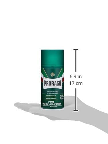 Foto 8 pulgar | Espuma De Afeitar Proraso Refrescante Y Tonificante 305 Ml - Venta Internacional.