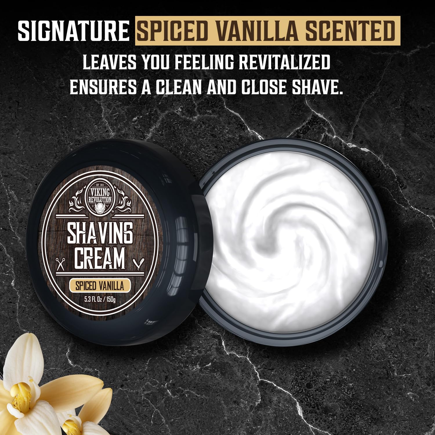 Foto 6 pulgar | Crema De Afeitar Viking Revolution Luxury Spiced Vanilla 150 Ml - Venta Internacional.