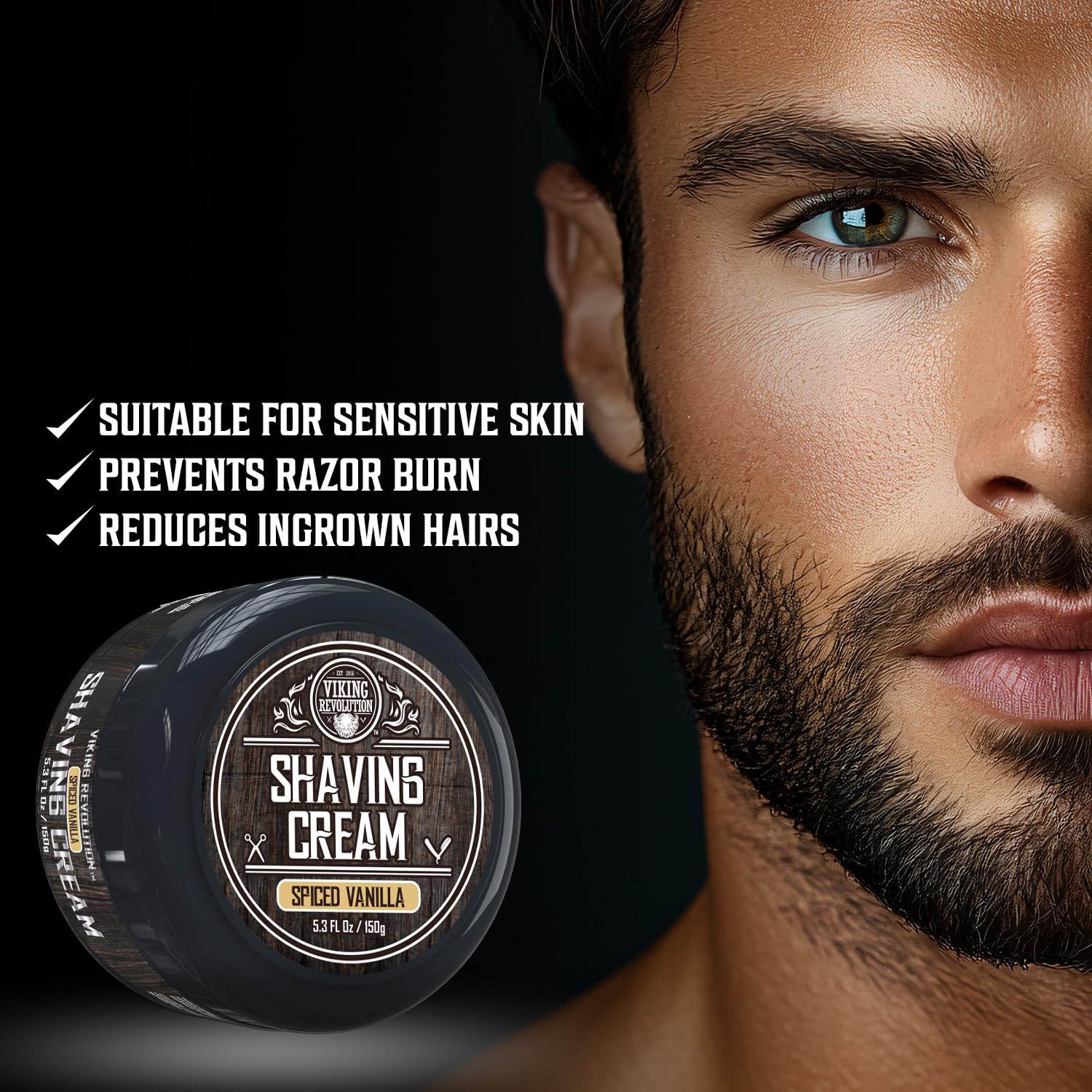 Foto 7 pulgar | Crema De Afeitar Viking Revolution Luxury Spiced Vanilla 150 Ml - Venta Internacional.