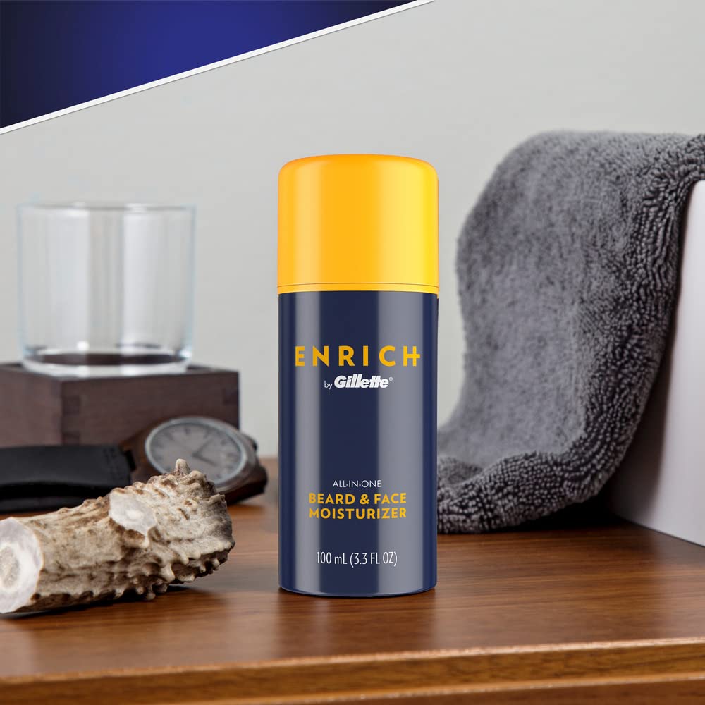 Foto 3 pulgar | Crema Hidratante Gillette Enrich Beard & Face 100 Ml Para Hombre - Venta Internacional.