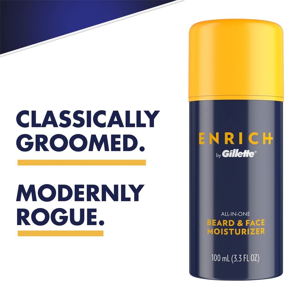 Foto 6 pulgar | Crema Hidratante Gillette Enrich Beard & Face 100 Ml Para Hombre - Venta Internacional.