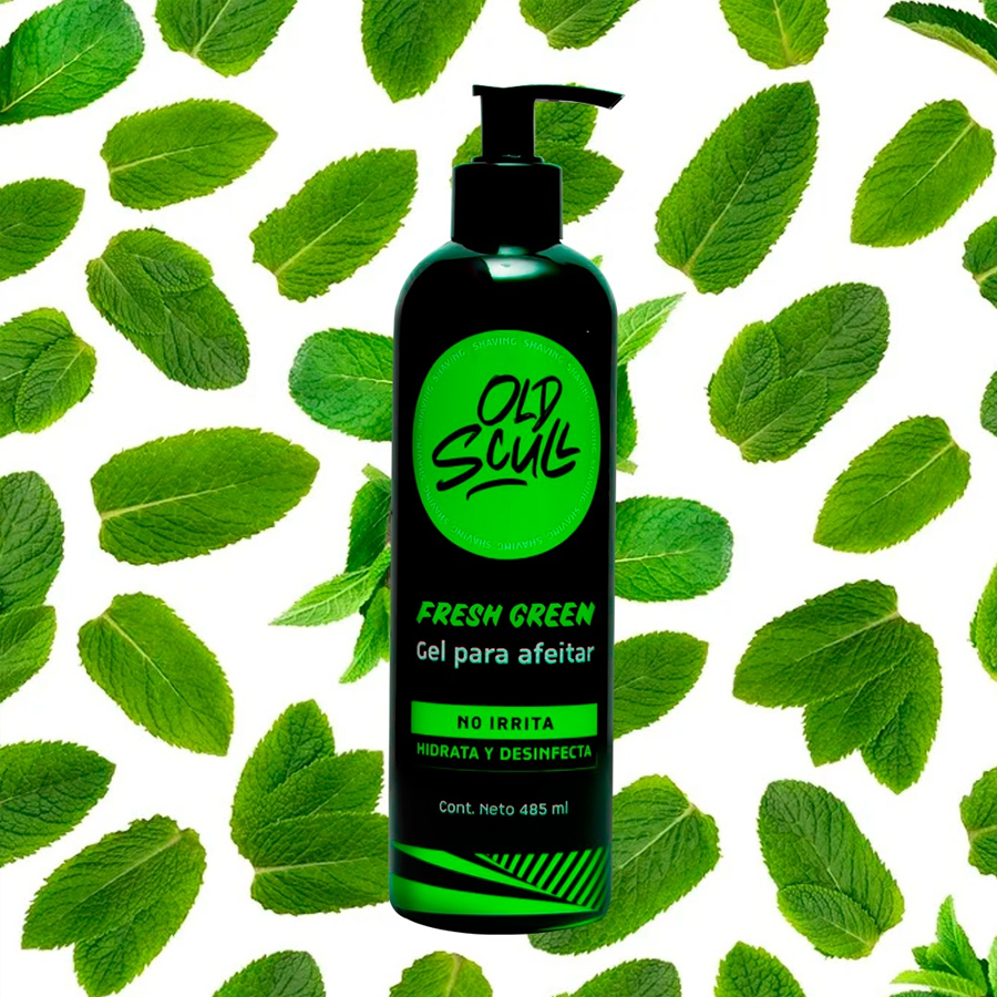 Foto 4 pulgar | Old Scull Shaving Gel Fresh Green 485 Ml