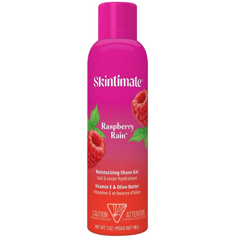 Gel De Afeitar Skintimate Raspberry Rain Women, 198 Ml, Hidratante - Venta Internacional.