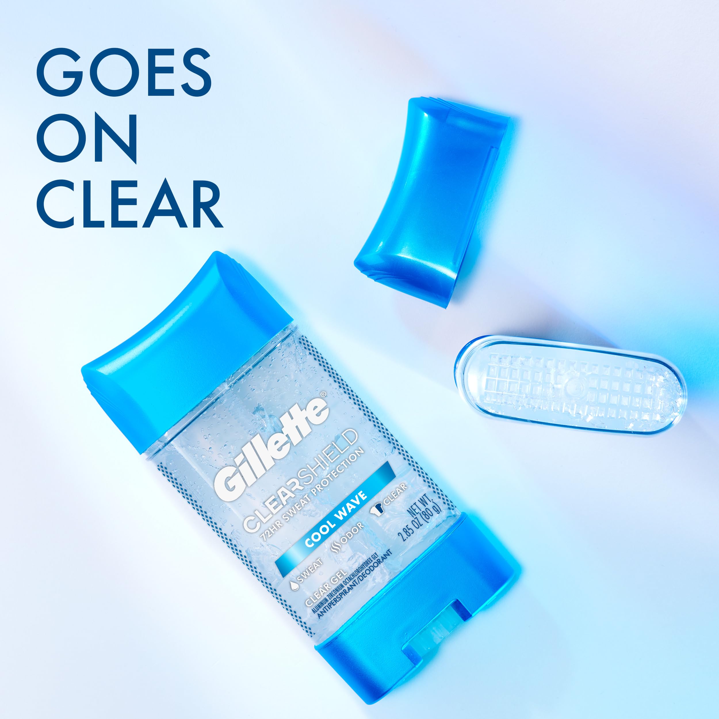 Foto 2 | Antitranspirante Y Desodorante Gillette Clear Gel Cool Wave 85 Ml - Venta Internacional.