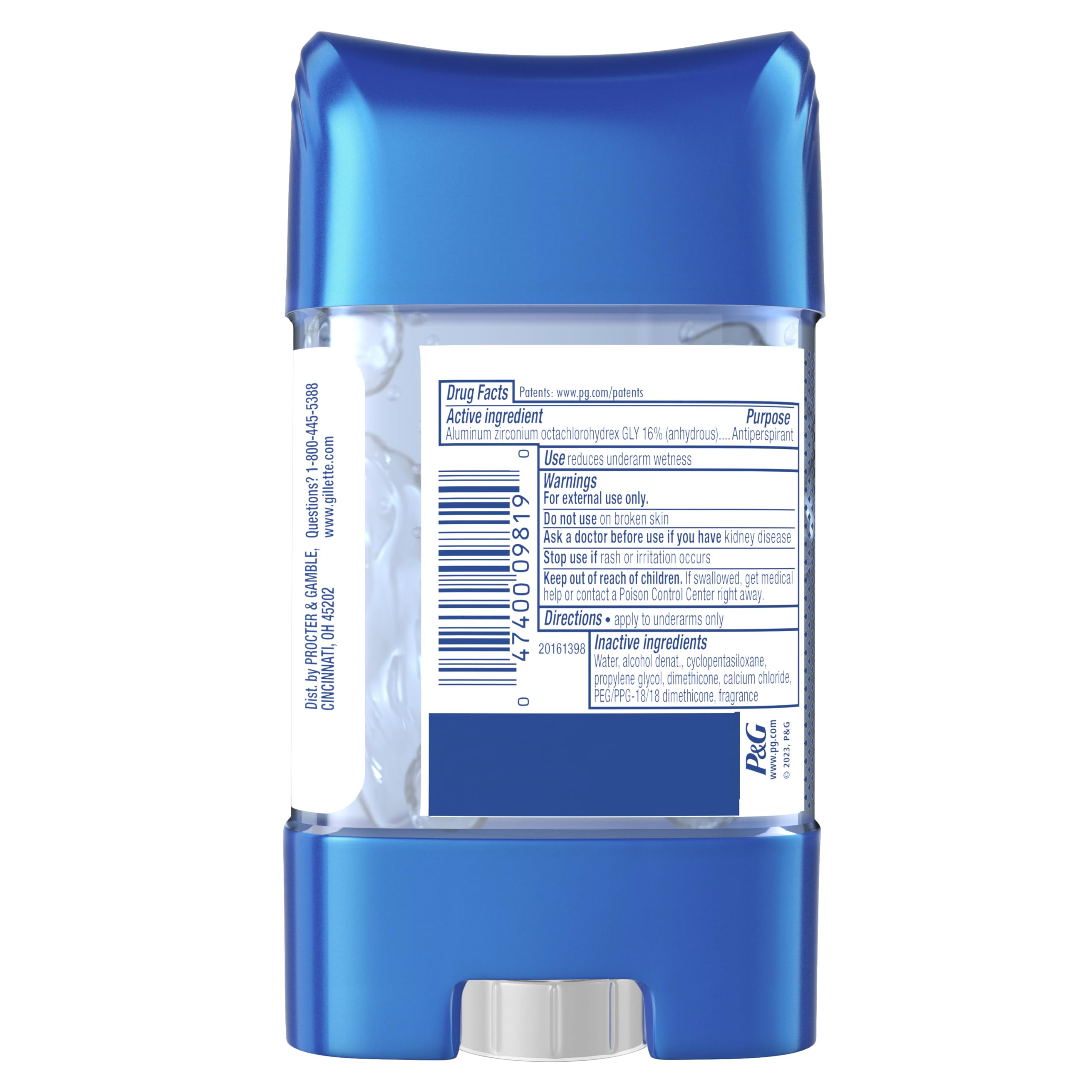 Foto 8 pulgar | Antitranspirante Y Desodorante Gillette Clear Gel Cool Wave 85 Ml - Venta Internacional.
