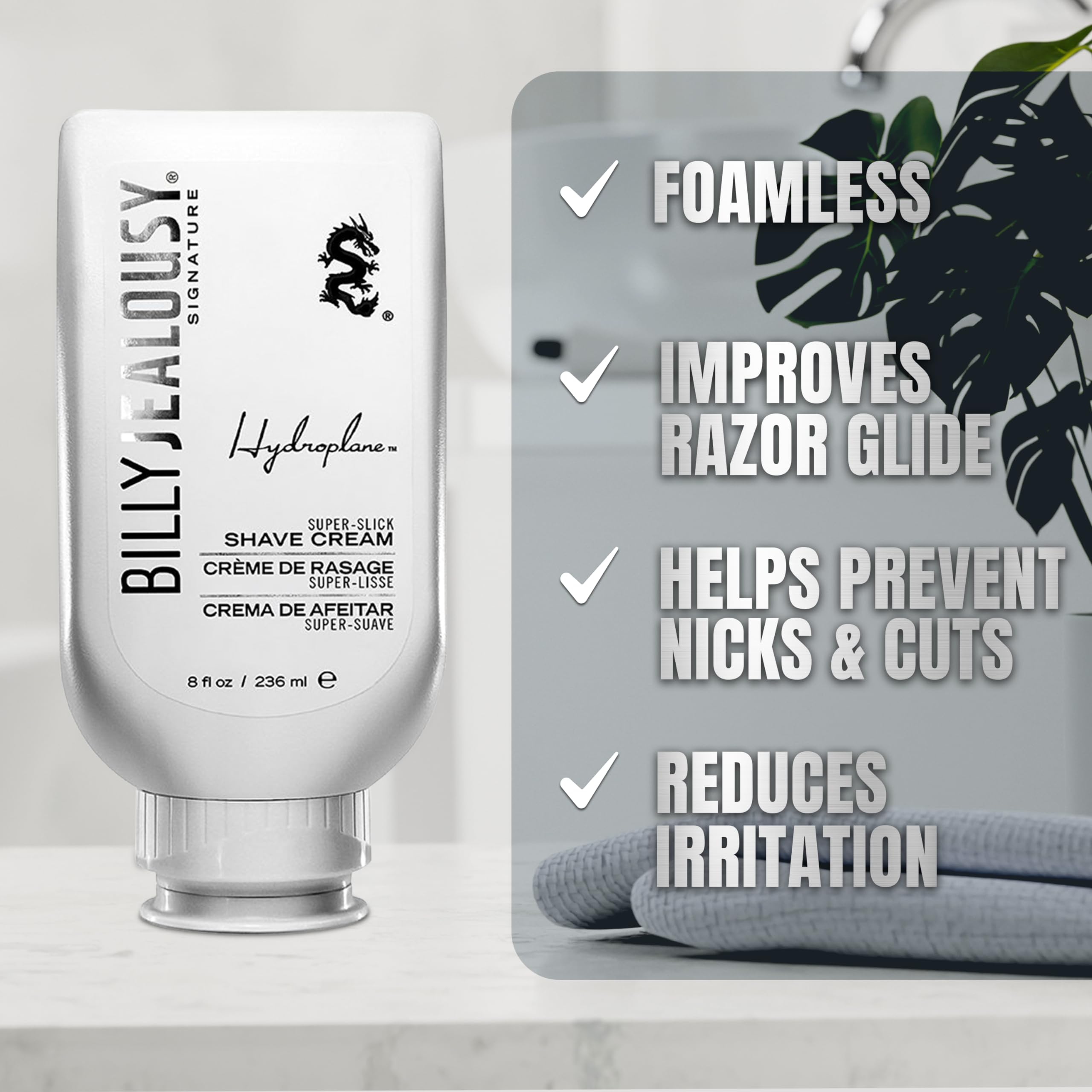 Foto 4 pulgar | Crema De Afeitar Billy Jealousy Hydroplane Super Slick 240 Ml - Venta Internacional.