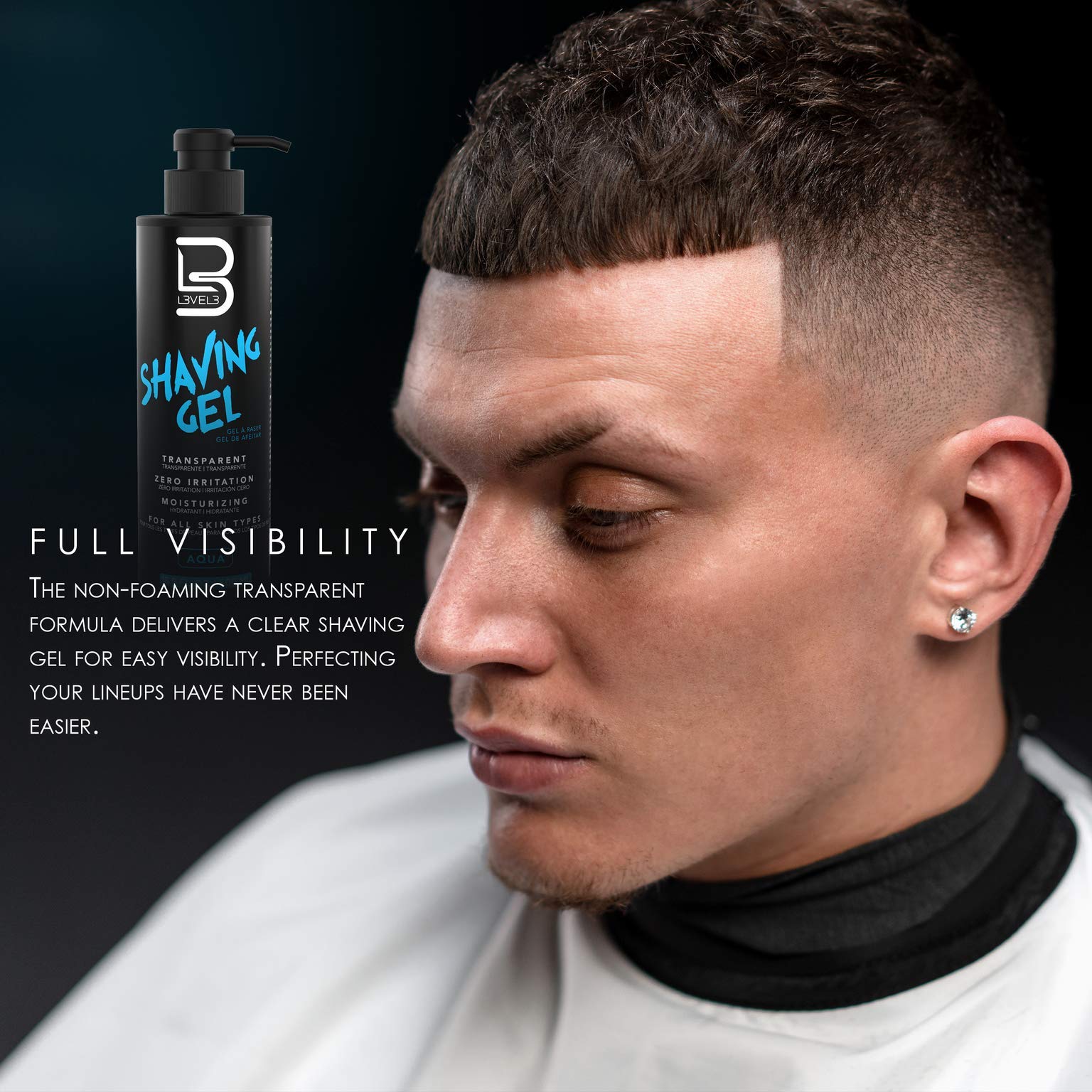 Foto 4 pulgar | Gel De Afeitar L3 Level Three Razor Straight Razor Shave Aqua - Venta Internacional.