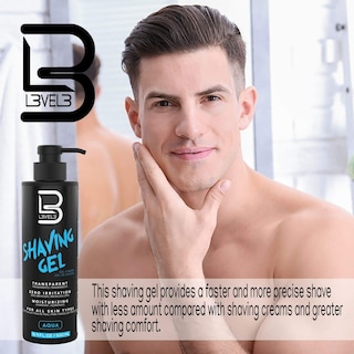 Foto 6 | Gel De Afeitar L3 Level Three Razor Straight Razor Shave Aqua - Venta Internacional.