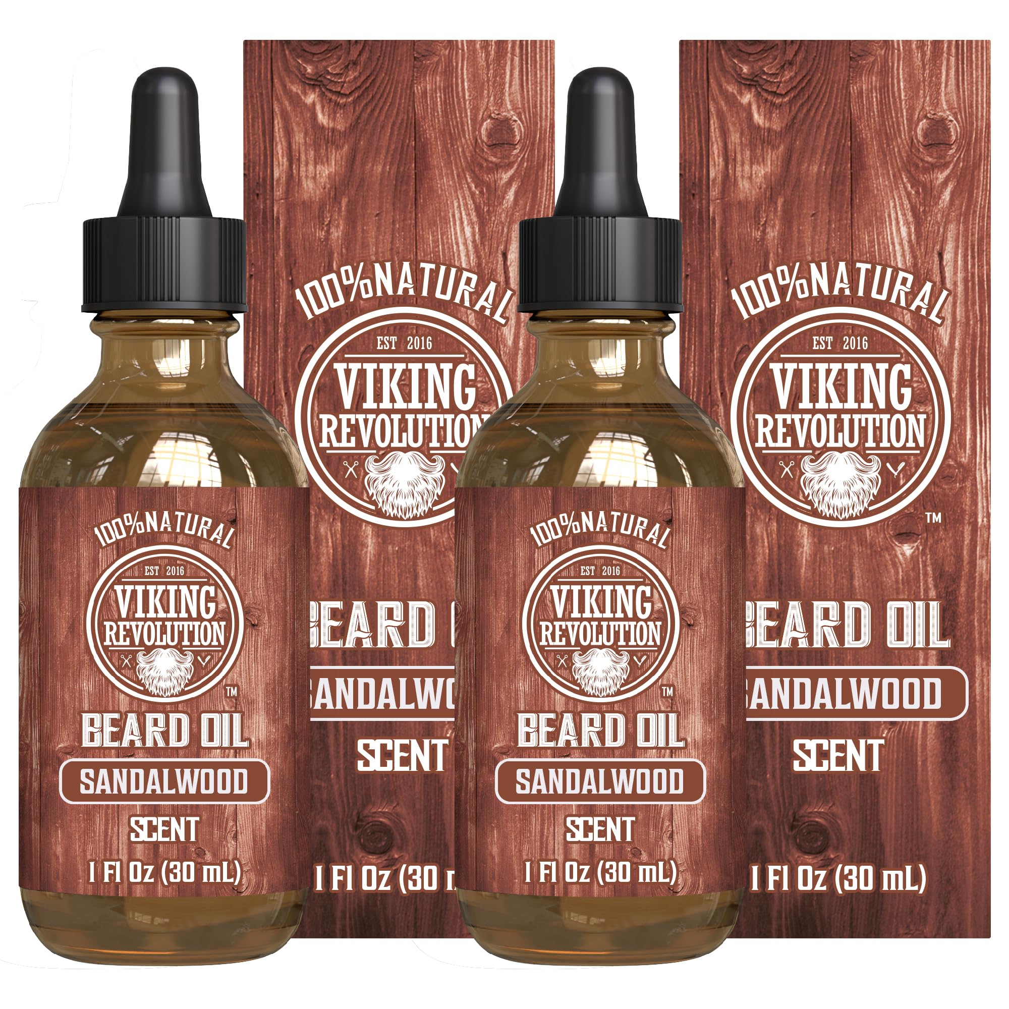 Foto 2 pulgar | Aceite Para Barba Viking Revolution Sandalwood Con Argán Y Jojoba, 2 X 30 Ml - Venta Internacional.