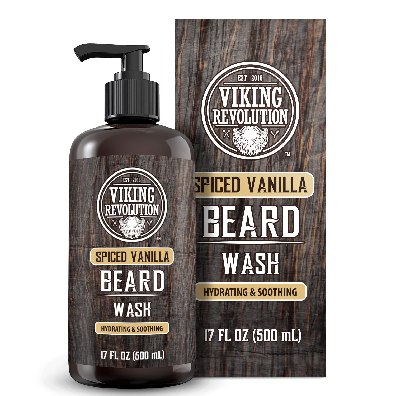 Foto 2 pulgar | Jabón Para Barba Viking Revolution Spiced Vanilla, 500 Ml, Con Aceite De Argán - Venta Internacional.