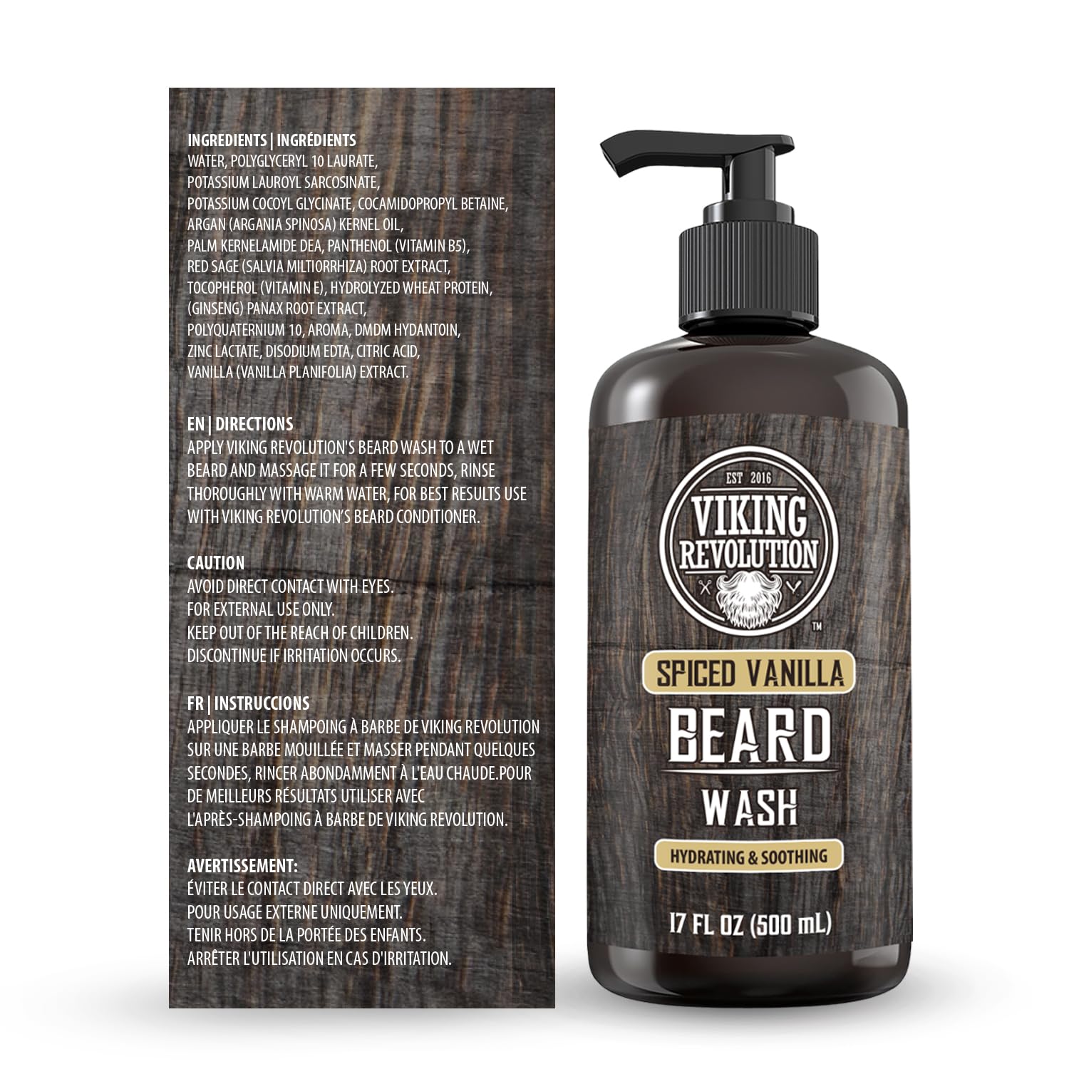 Foto 7 pulgar | Jabón Para Barba Viking Revolution Spiced Vanilla, 500 Ml, Con Aceite De Argán - Venta Internacional.