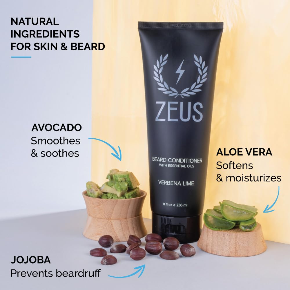 Foto 2 | Acondicionador Para Barba Zeus, Limpiador E Hidratante, 240 Ml - Venta Internacional.