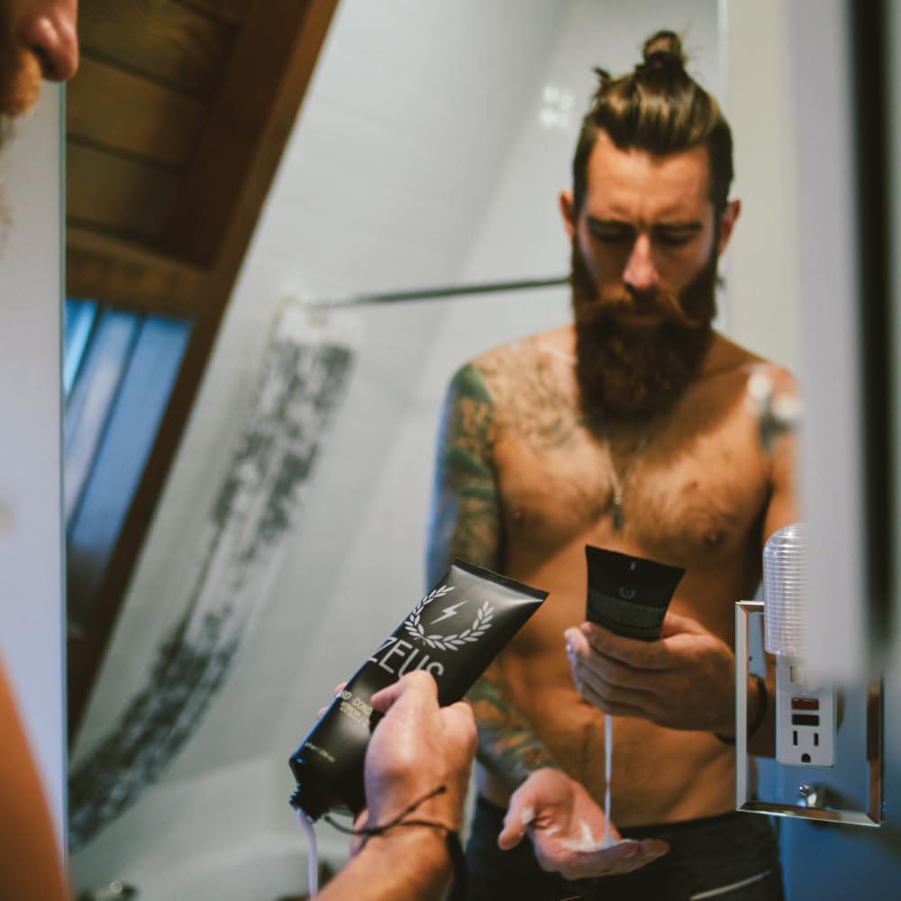 Foto 4 pulgar | Acondicionador Para Barba Zeus, Limpiador E Hidratante, 240 Ml - Venta Internacional.