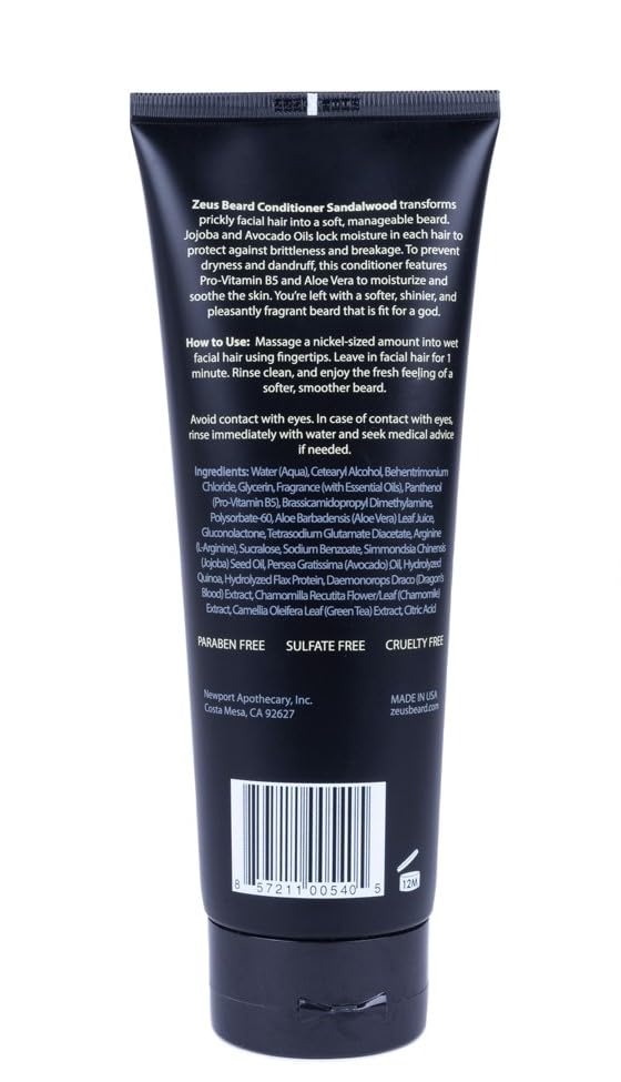 Foto 8 pulgar | Acondicionador Para Barba Zeus, Limpiador E Hidratante, 240 Ml - Venta Internacional.