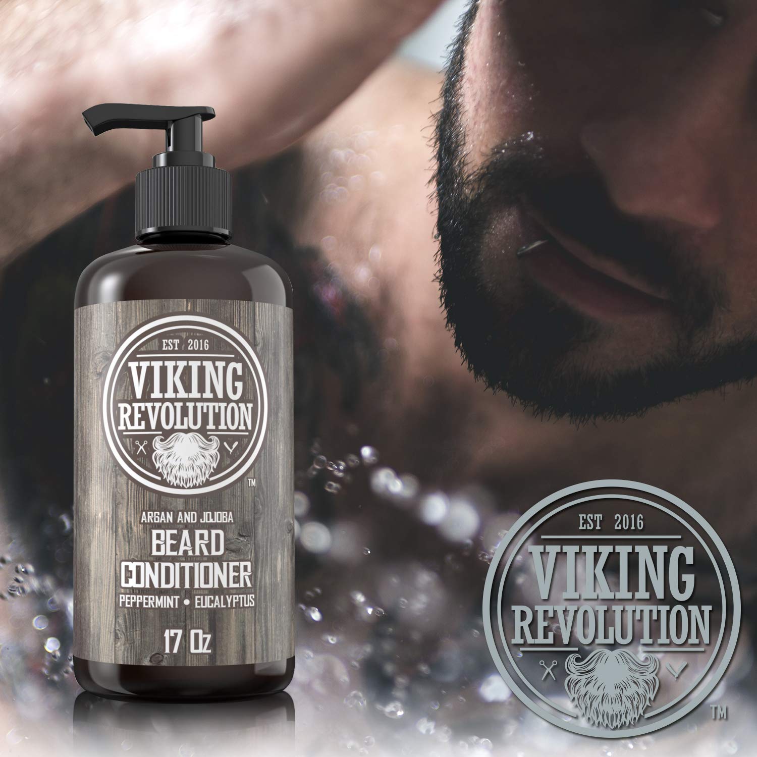 Foto 3 pulgar | Acondicionador Para Barba Viking Revolution Con Aceites De Argán Y Jojoba, 500 Ml - Venta Internacional.