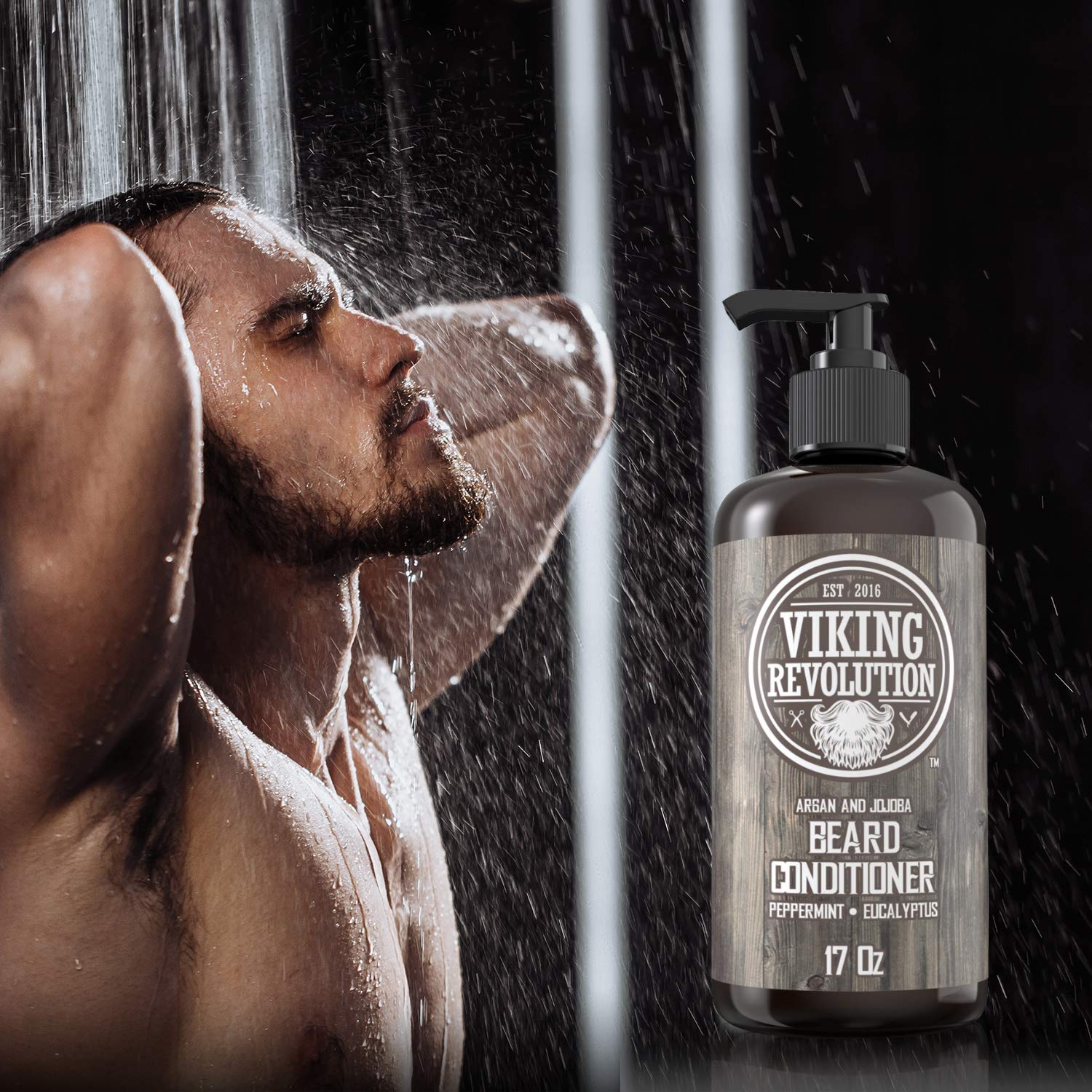 Foto 4 pulgar | Acondicionador Para Barba Viking Revolution Con Aceites De Argán Y Jojoba, 500 Ml - Venta Internacional.