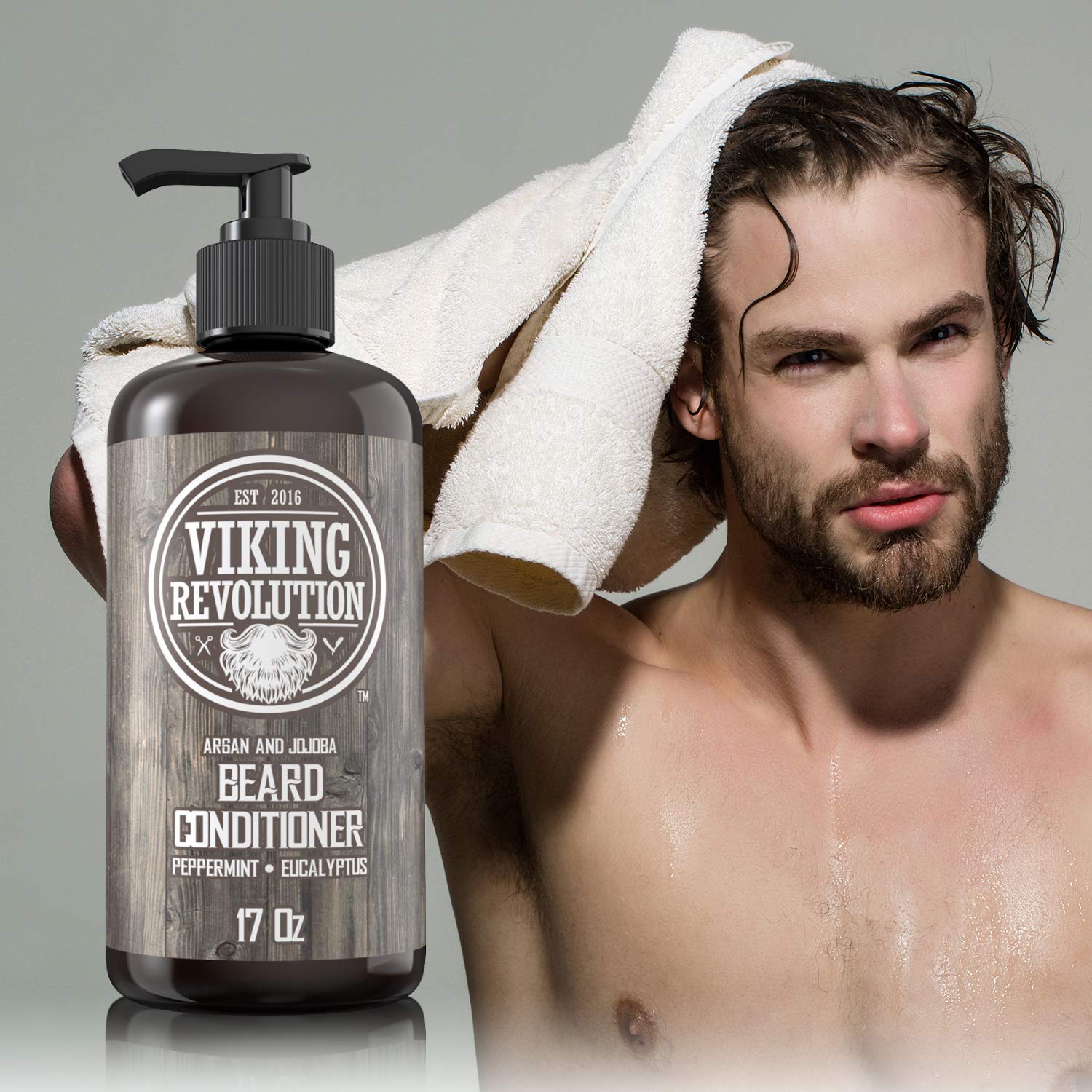 Foto 6 pulgar | Acondicionador Para Barba Viking Revolution Con Aceites De Argán Y Jojoba, 500 Ml - Venta Internacional.
