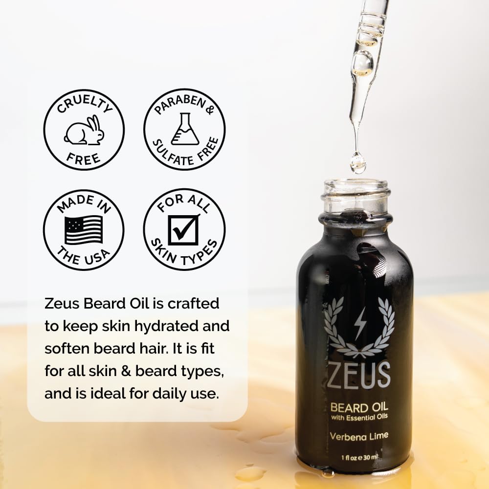 Foto 5 pulgar | Aceite Para Barba Zeus, Acondicionador Natural Para Barba Y Bigote, 30 Ml - Venta Internacional.