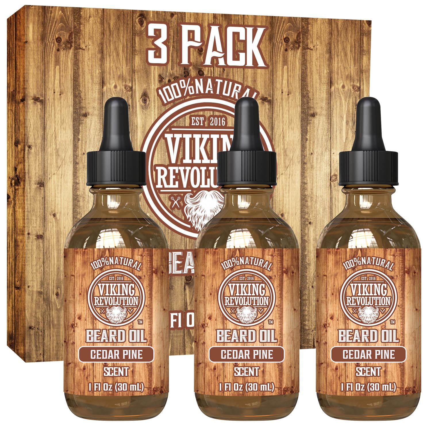 Foto 2 pulgar | Aceite Para Barba Viking Revolution Natural De Argán Y Jojoba, 90 Ml, Paquete De 3 - Venta Internacional.