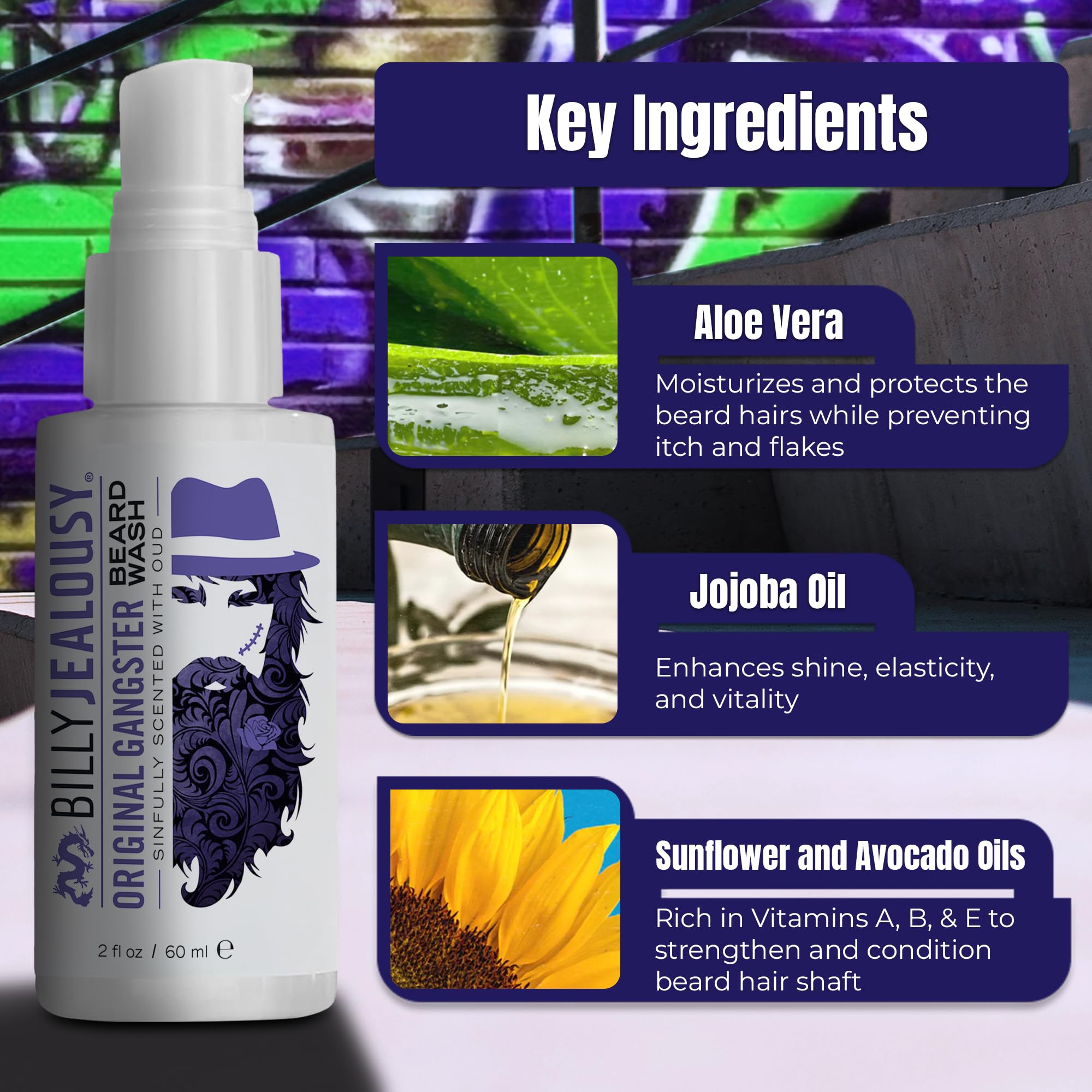 Foto 3 pulgar | Aceite Para Barba Billy Jealousy Original Gangster 60 Ml Para Hombre - Venta Internacional.