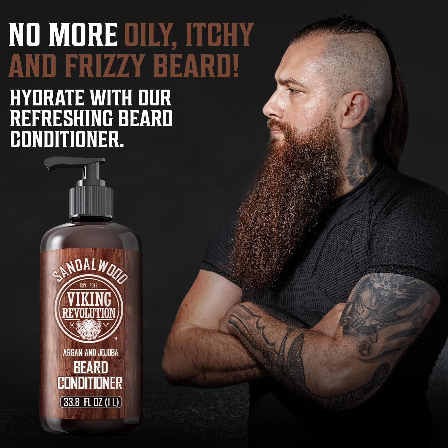 Foto 3 pulgar | Acondicionador De Barba Viking Revolution Sandalwood 1l Para Hombre - Venta Internacional.