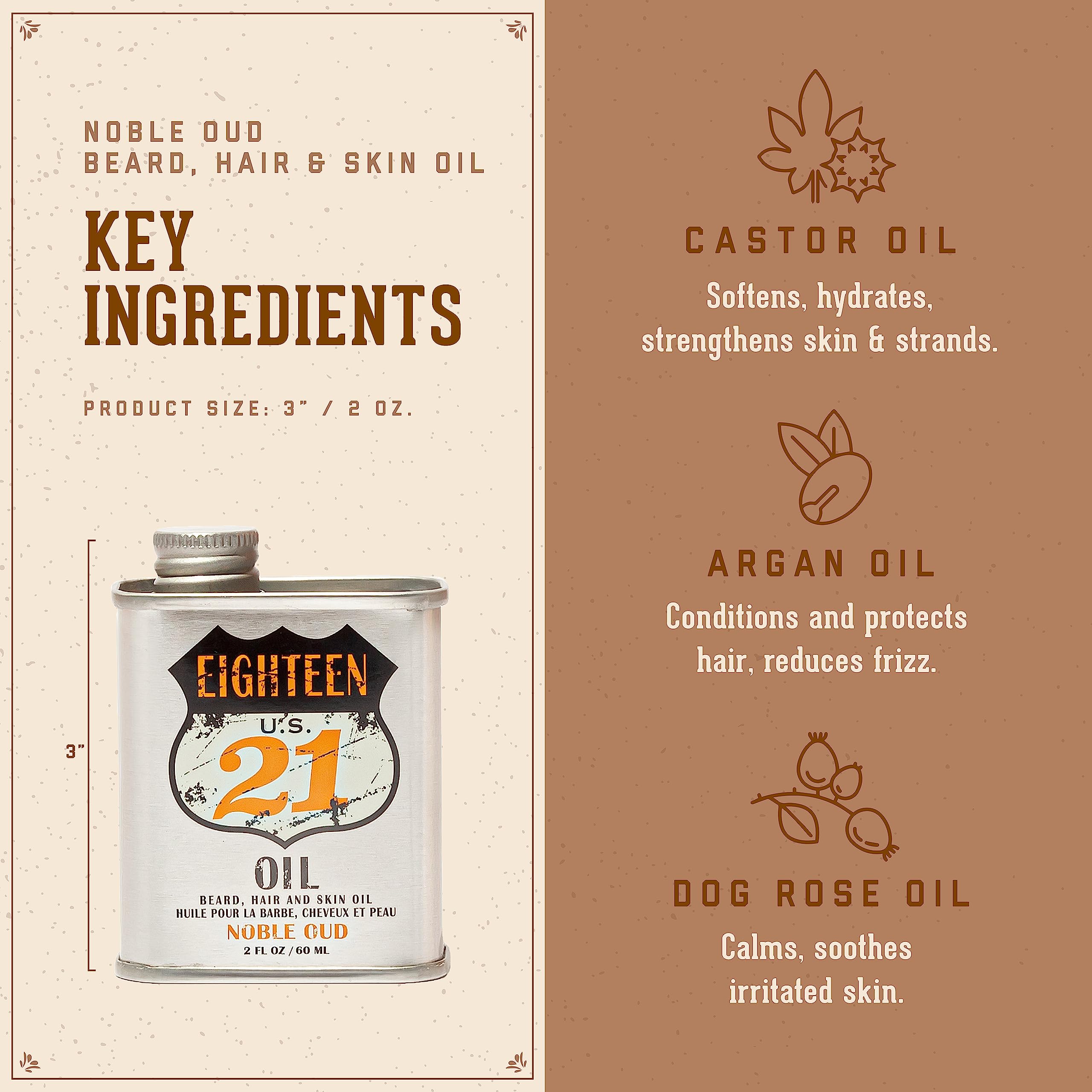Foto 4 pulgar | Aceite 18.21 Noble Oud para Barba Cabello y Piel 60 Ml - Venta Internacional
