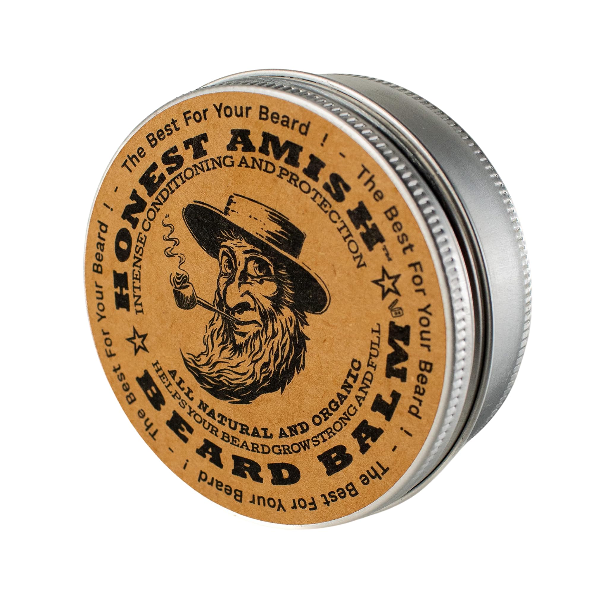 Bálsamo Para Barba Honest Amish New Large En Lata Torcida De 120 Ml - Venta Internacional.