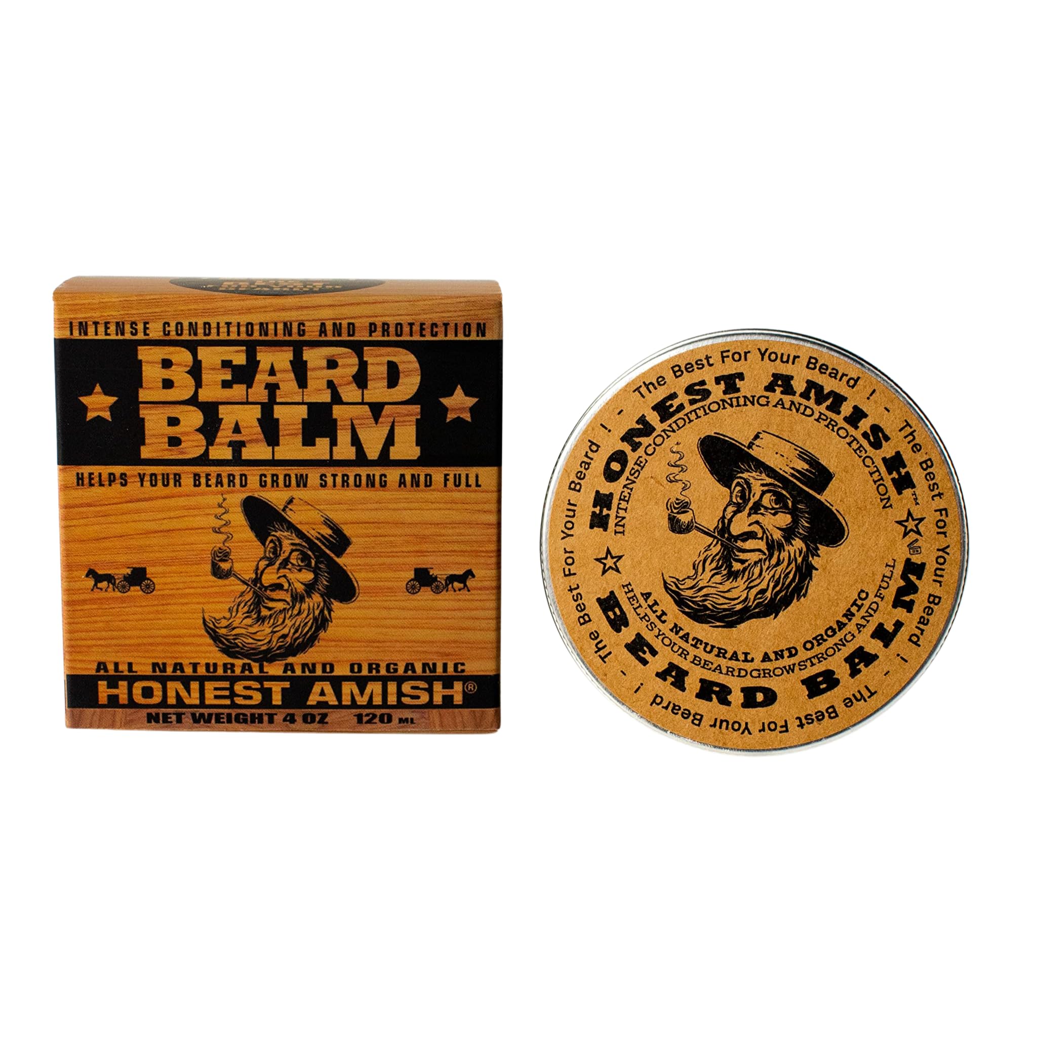 Foto 3 pulgar | Bálsamo Para Barba Honest Amish New Large En Lata Torcida De 120 Ml - Venta Internacional.
