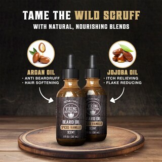 Foto 3 | Aceite Para Barba Viking Revolution Con Aroma A Vainilla Totalmente Natural Y Especiado - Venta Internacional.