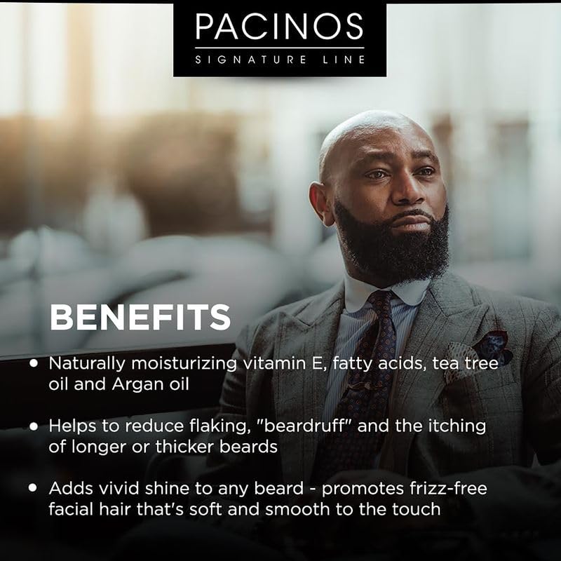 Foto 3 pulgar | Aceite Para Barba Pacinos, Hidratante Para El Crecimiento Del Cabello, 60 Ml, Para Hombres - Venta Internacional.