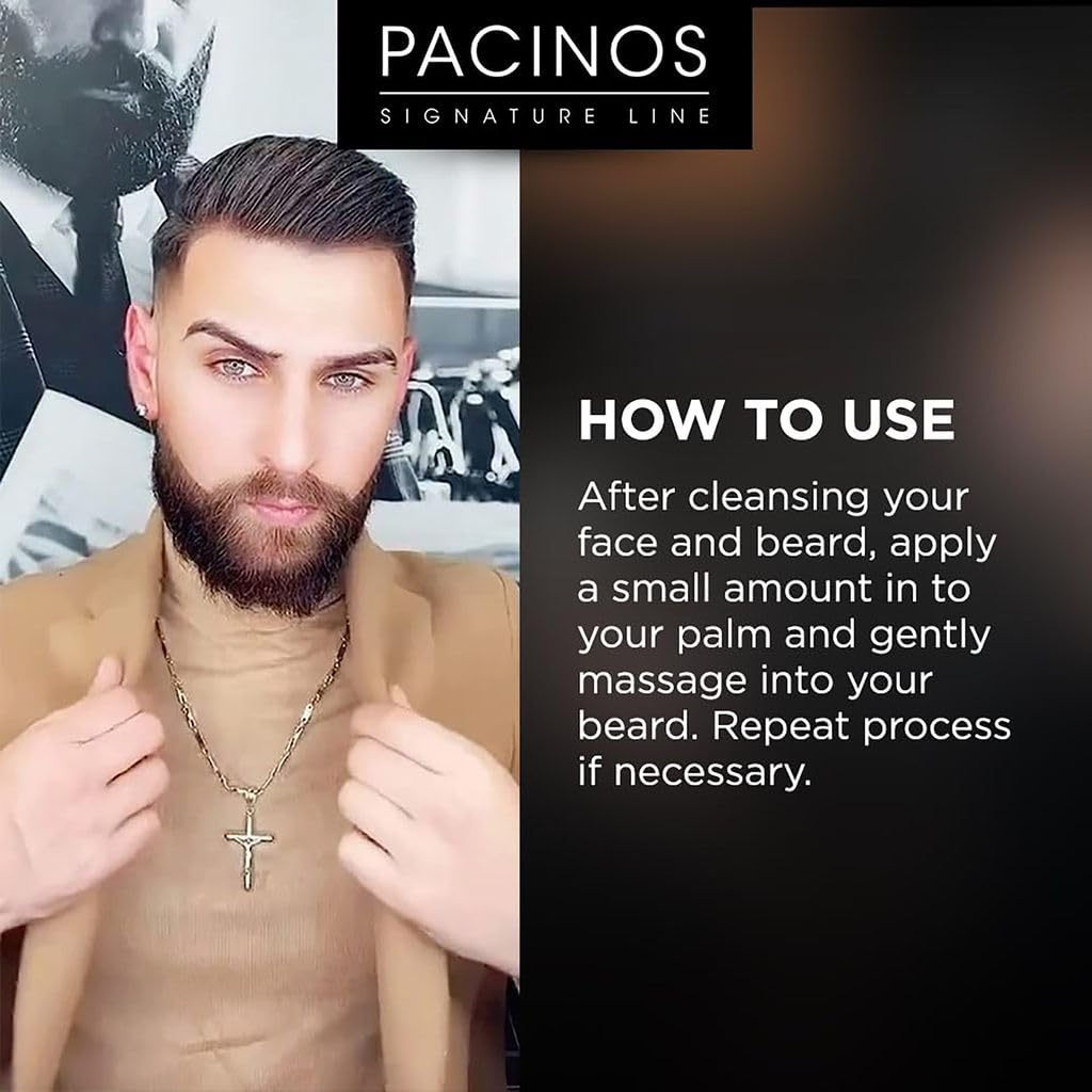 Foto 4 | Aceite Para Barba Pacinos, Hidratante Para El Crecimiento Del Cabello, 60 Ml, Para Hombres - Venta Internacional.