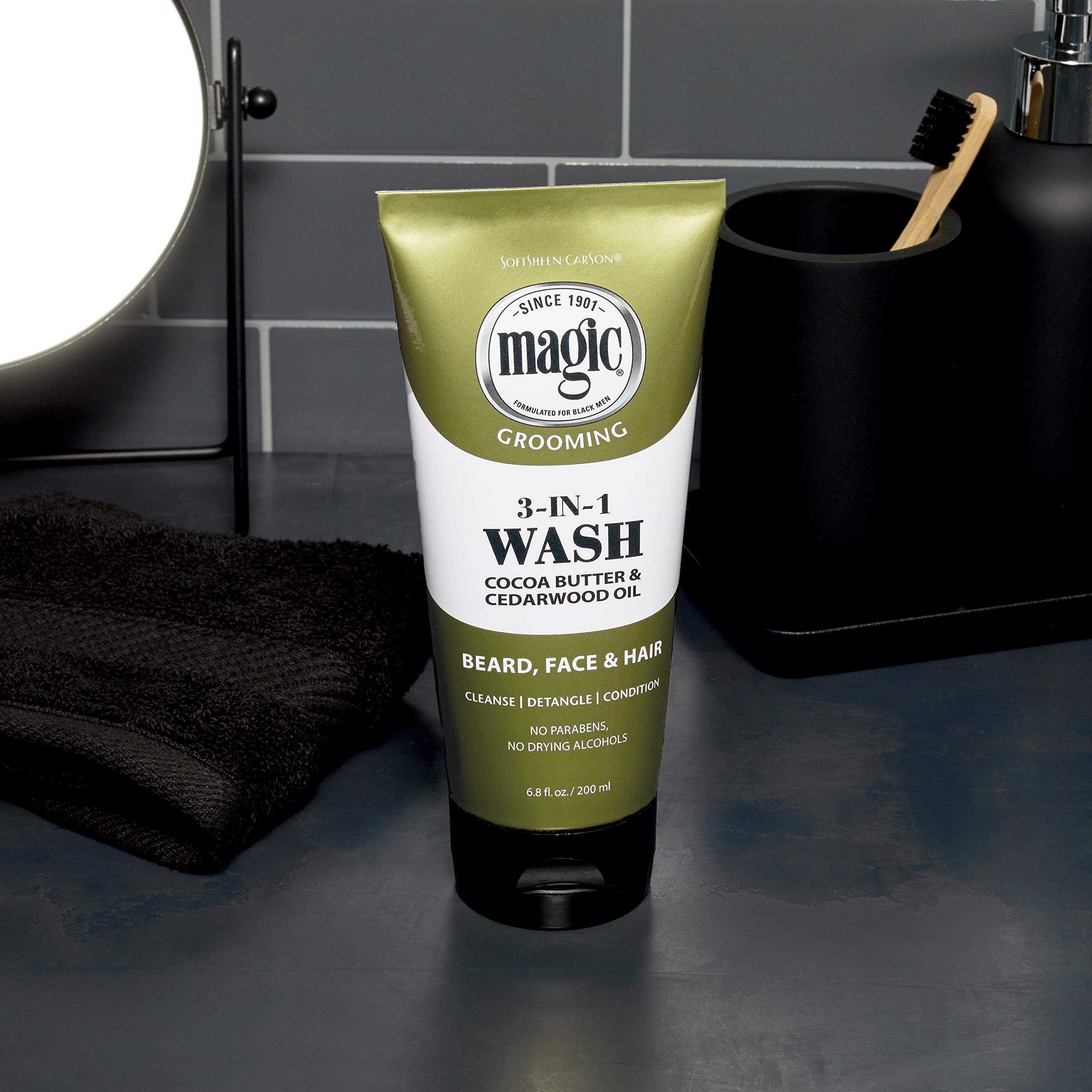 Foto 6 pulgar | Jabón Para Barba Softsheen-carson Magic 3 En 1 Con Manteca De Cacao 200 Ml - Venta Internacional.